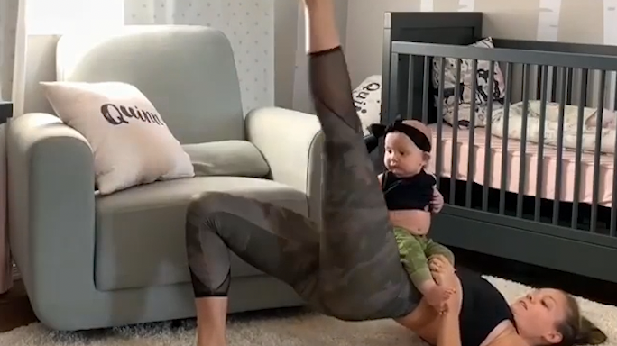 Six Postpartum Deep Core Workout with Your Baby