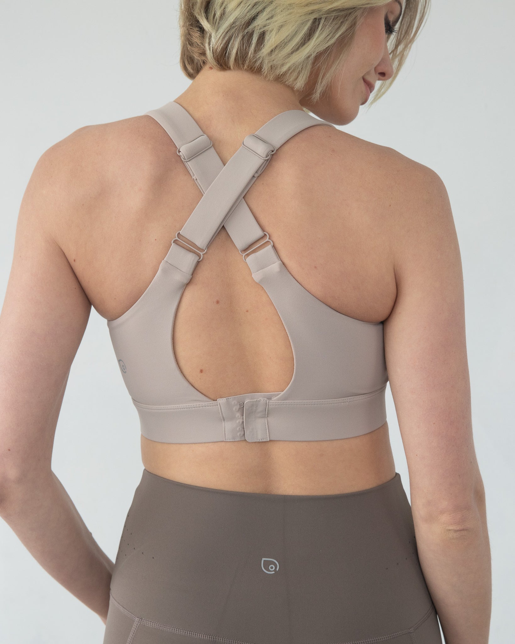 Venice 4 High impact Nursing & Pumping sports bra, Chai, big chested, sweat and Milk