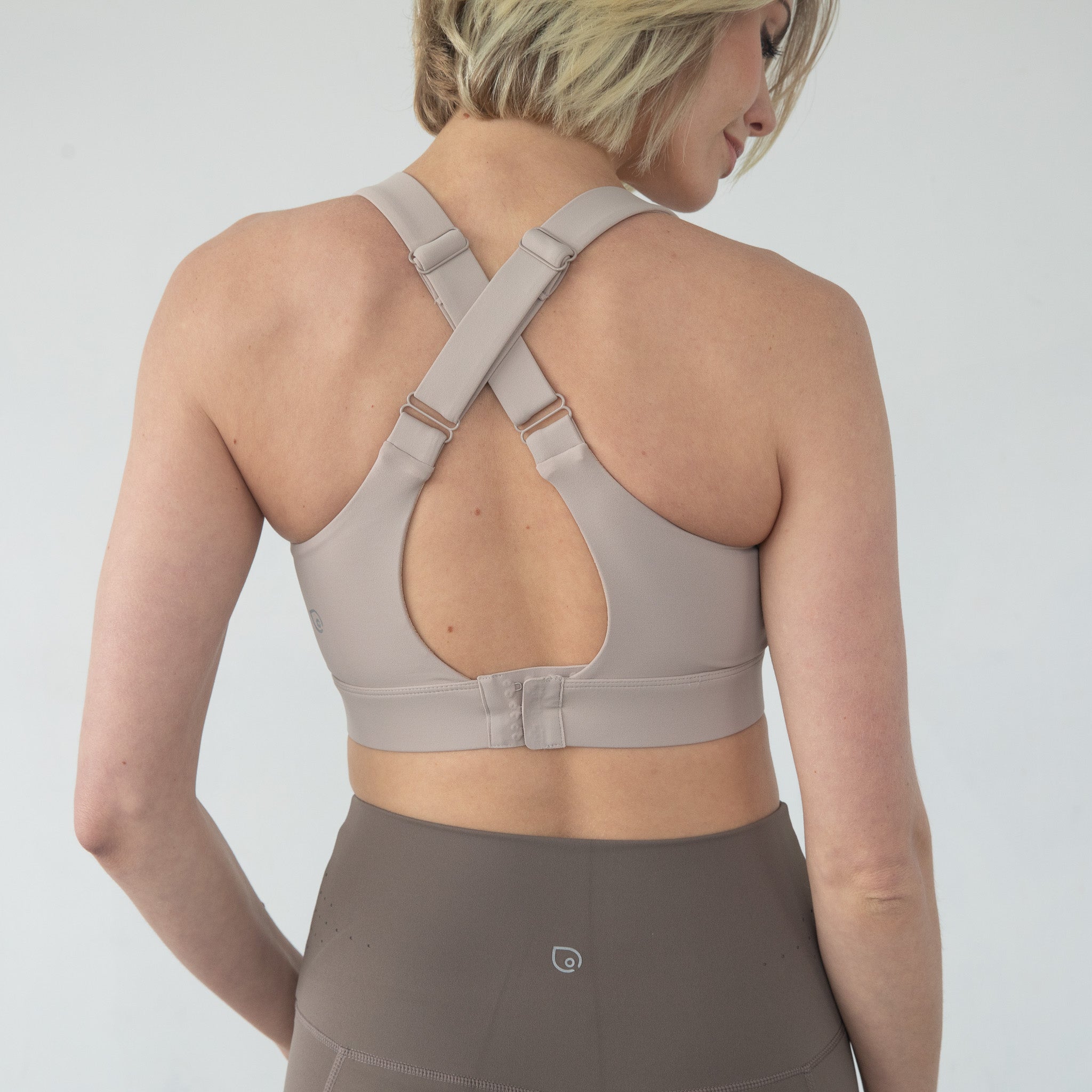 Venice 4 High impact Nursing & Pumping sports bra, Chai, big chested, sweat and Milk