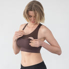 Venice High impact Nursing Sports bra, Sweat and MIlk