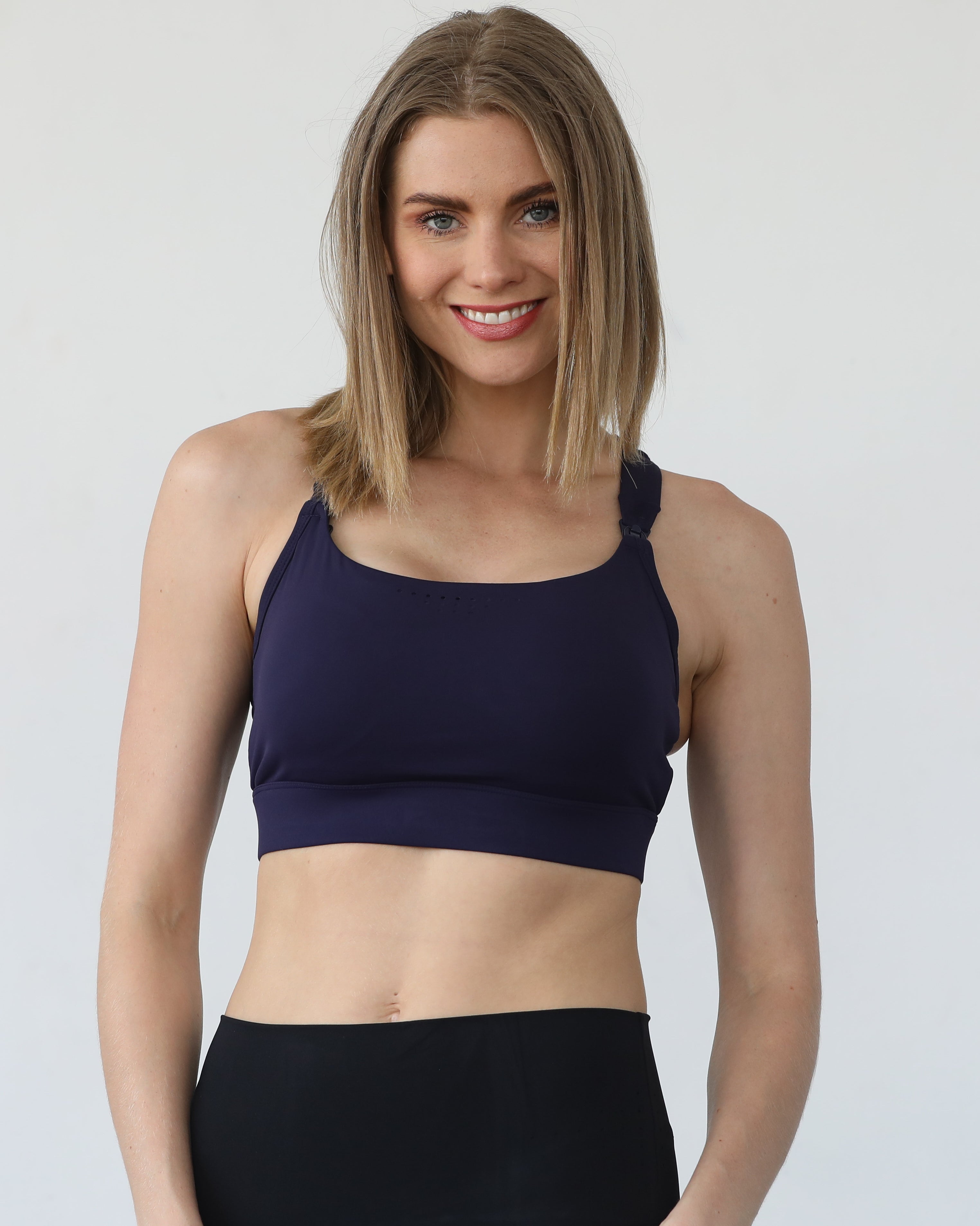 Venice 5 high impact nursing and running sports bra, sweat and milk