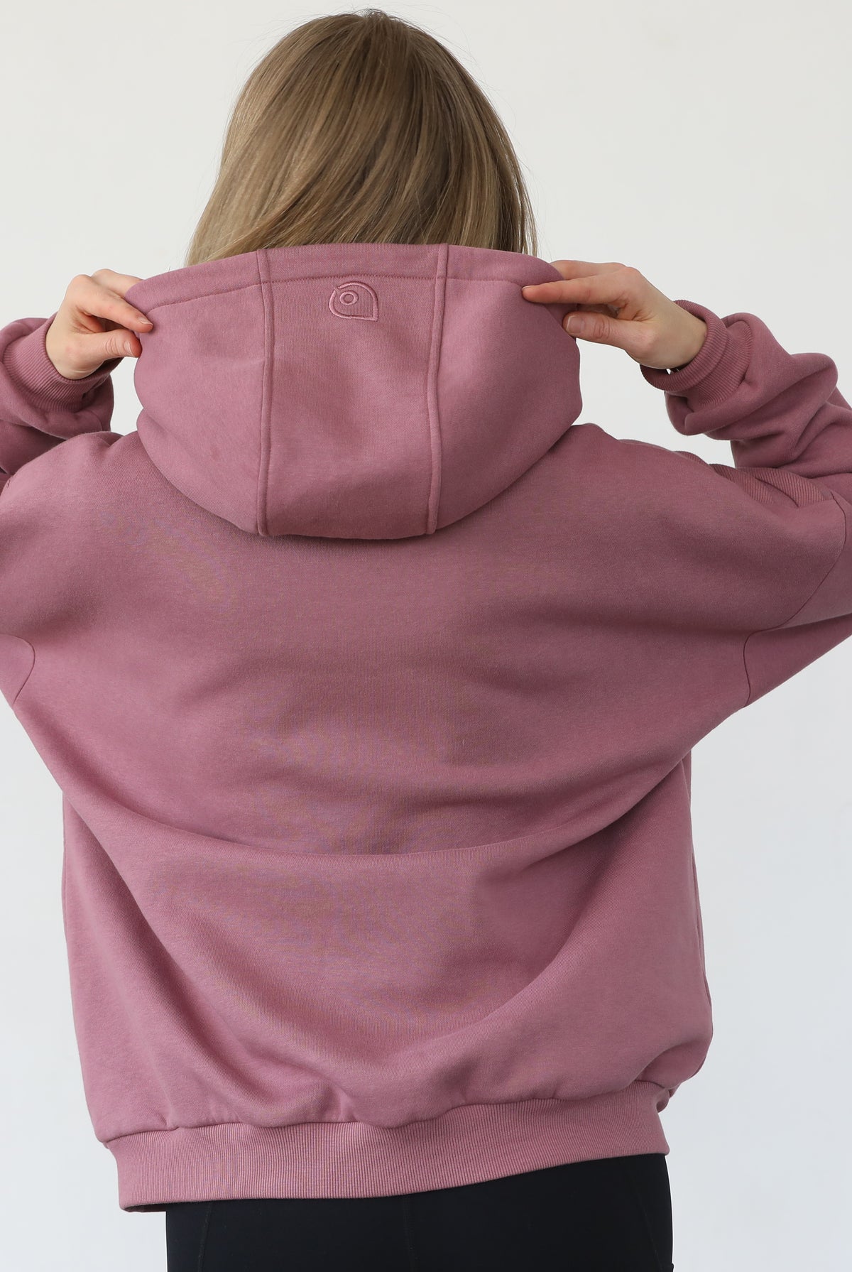 Isabella nursing and pregnancy hoodie, sweat and milk, mauve smoke