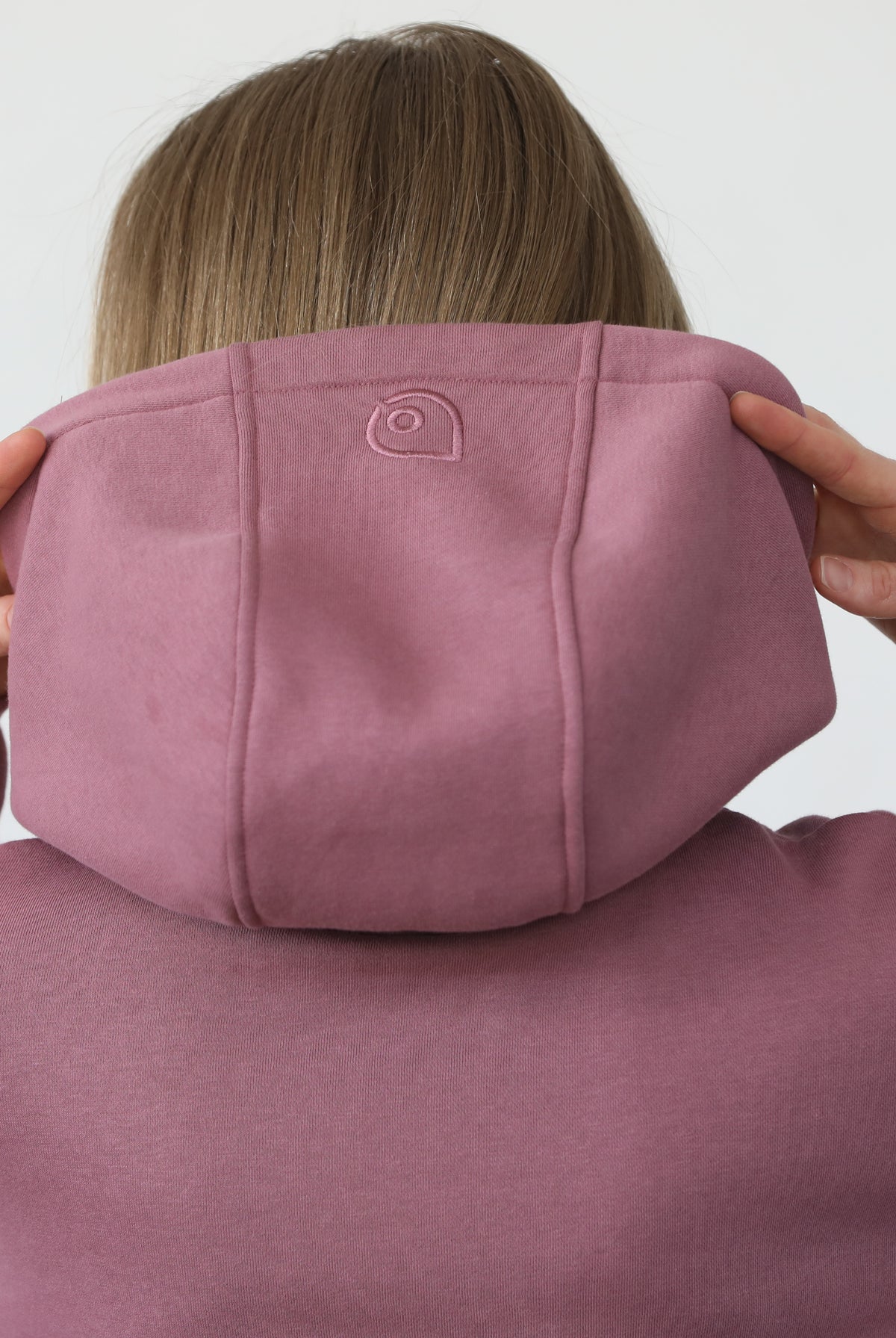 Isabella nursing and pregnancy hoodie, sweat and milk, mauve smoke