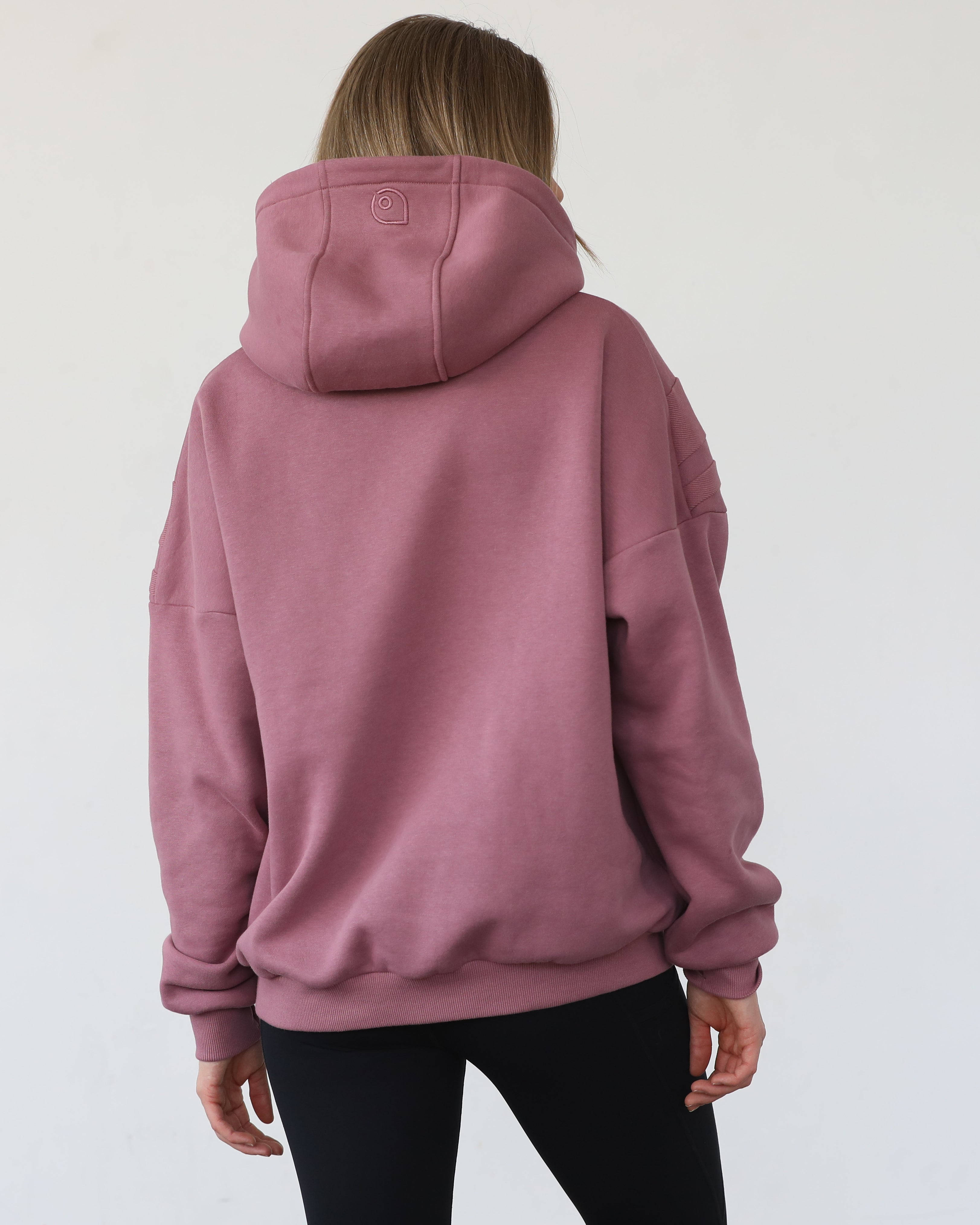 Isabella nursing and pregnancy hoodie, sweat and milk, mauve smoke