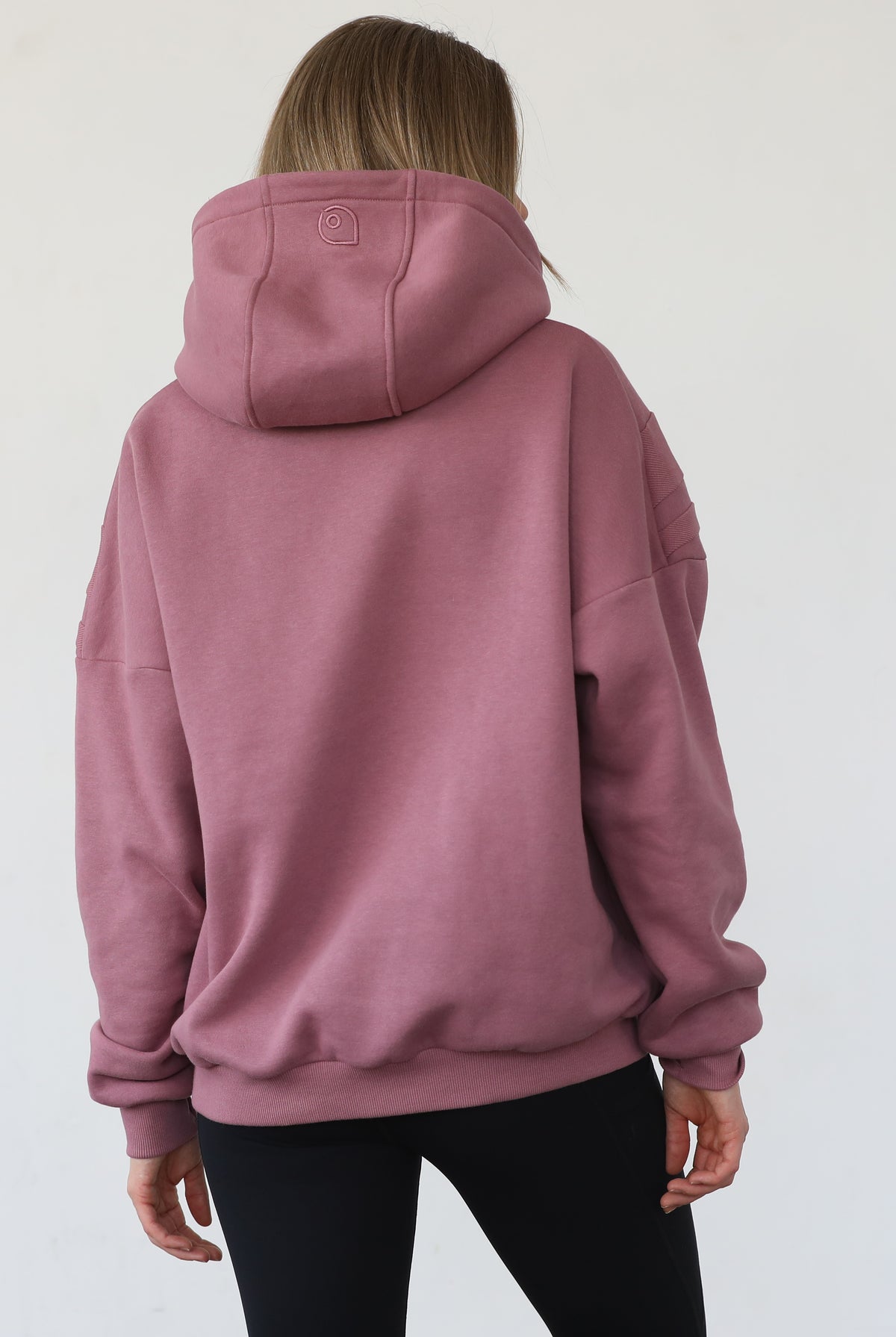 Isabella nursing and pregnancy hoodie, sweat and milk, mauve smoke