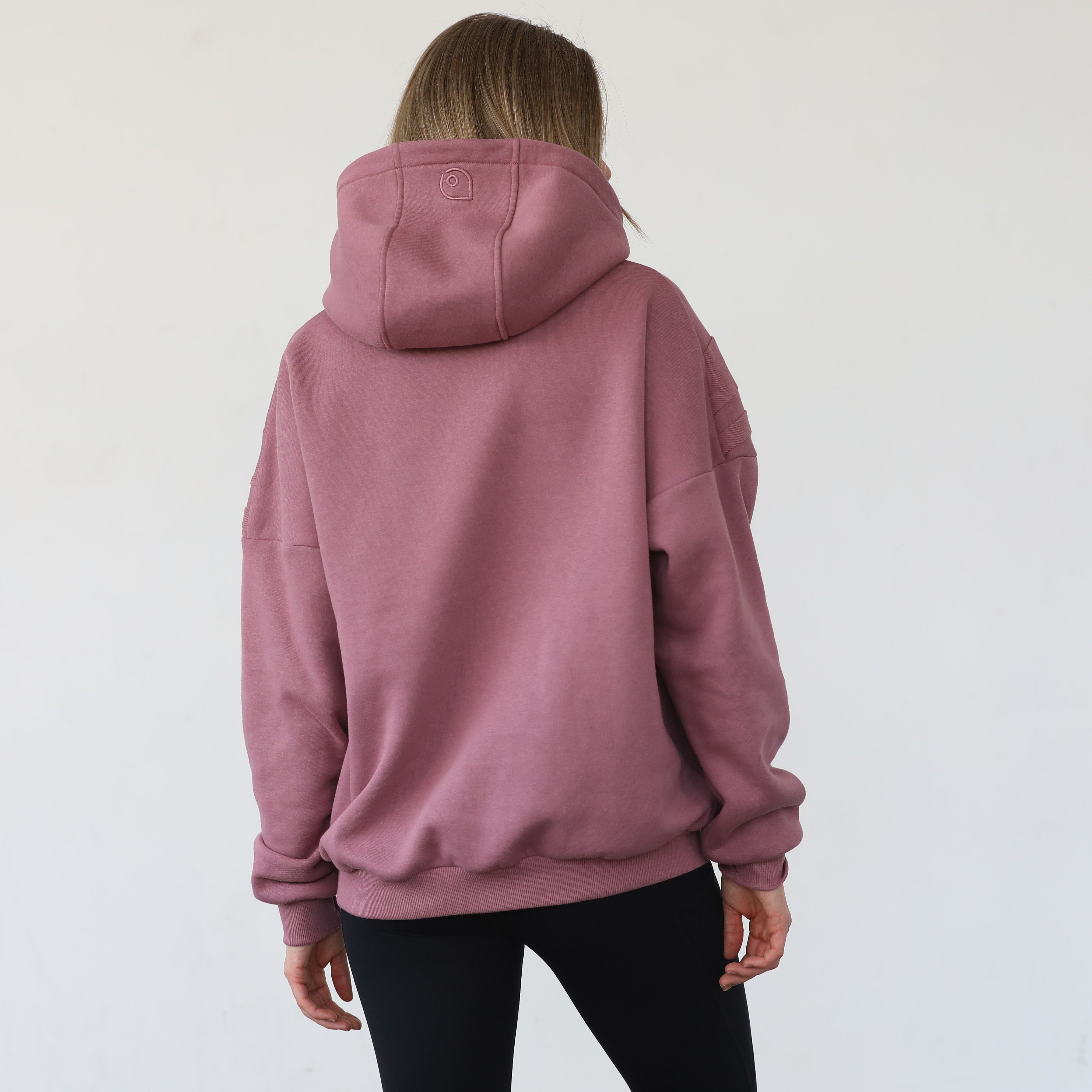 Isabella nursing and pregnancy hoodie, sweat and milk, mauve smoke