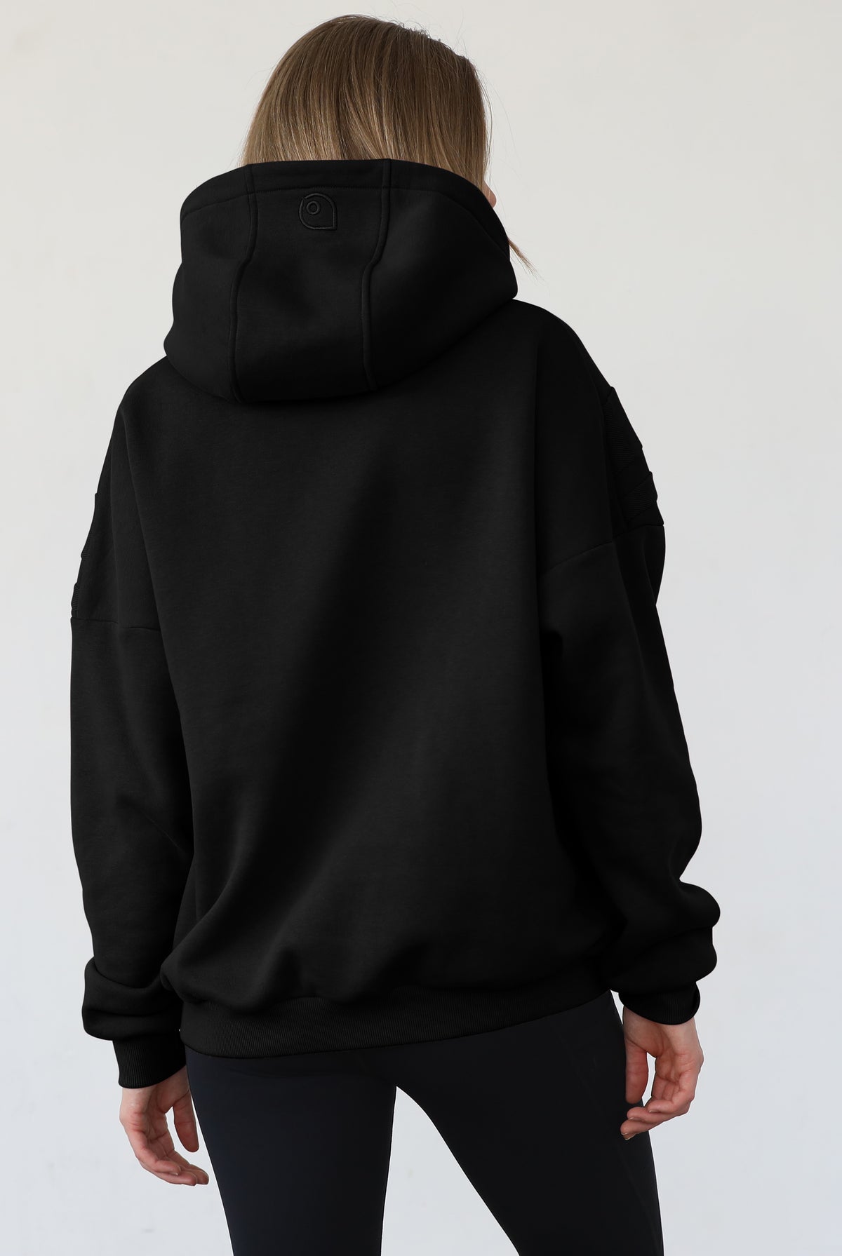 Isabella nursing and pregnancy hoodie, noir, sweat and milk