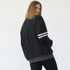 slouchy oversized nursing sweatshirt, sweat and milk