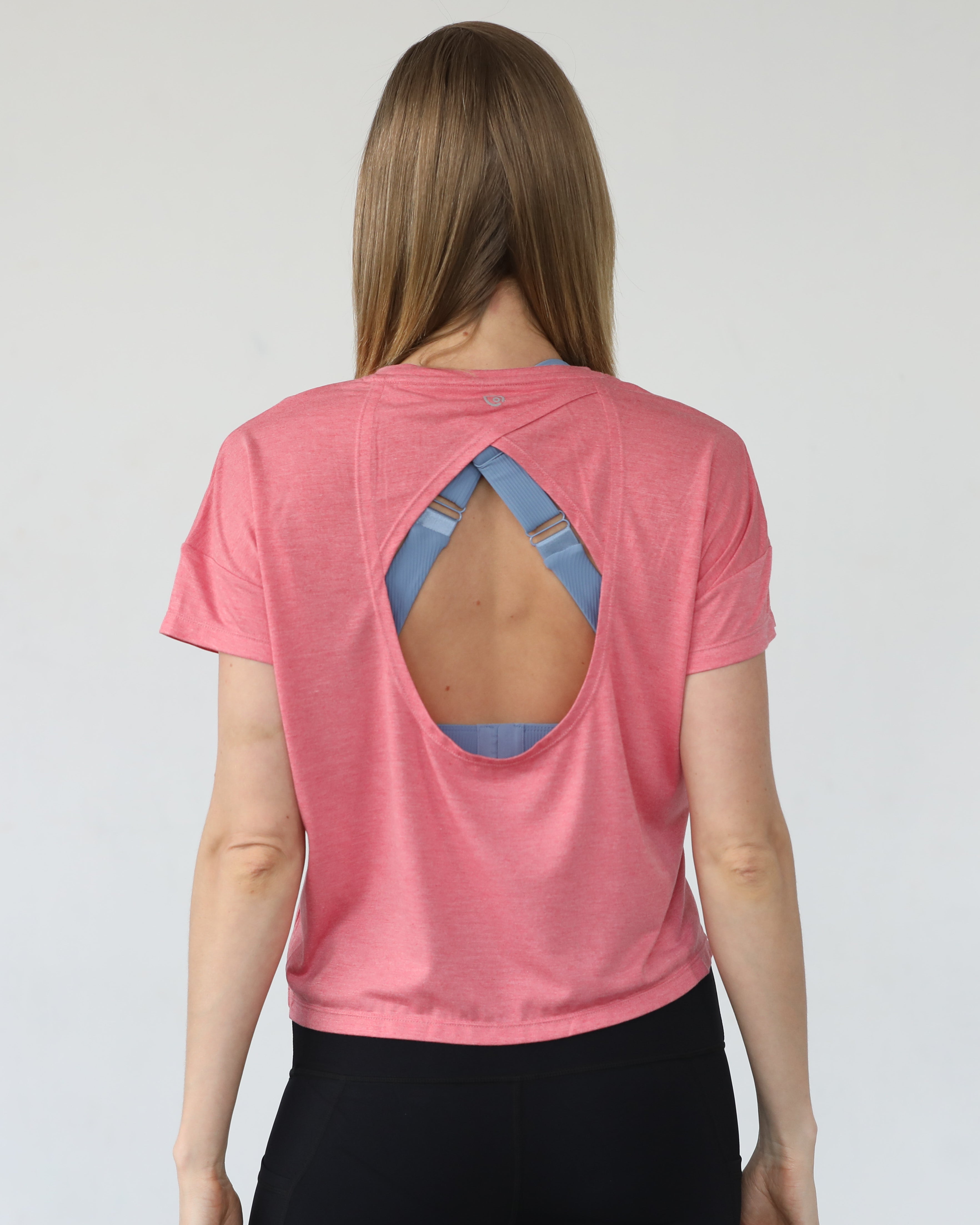 Abigail nursing short sleeve top, sugar coral, sweat and milk