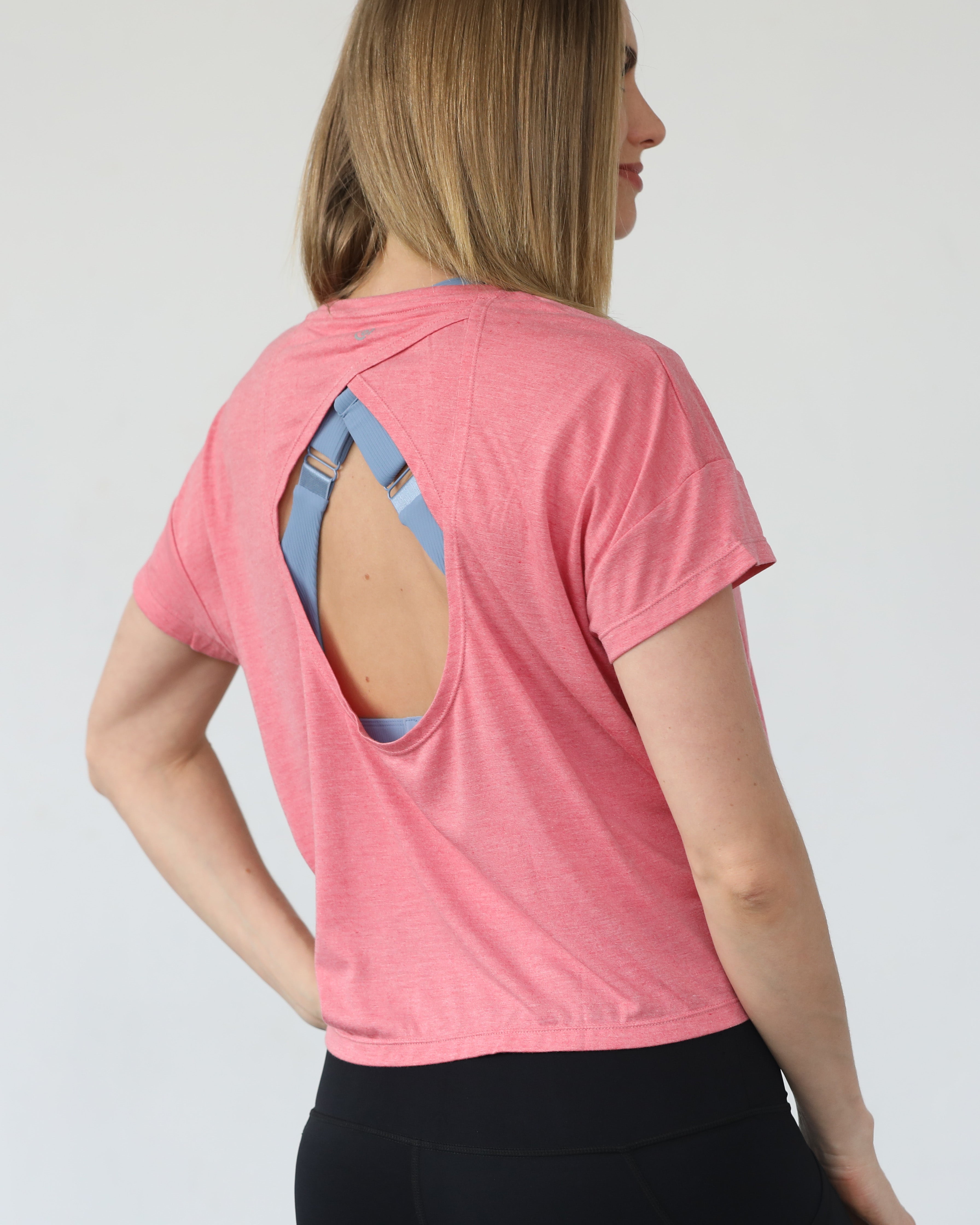 Abigail nursing short sleeve top, sugar coral, sweat and milk