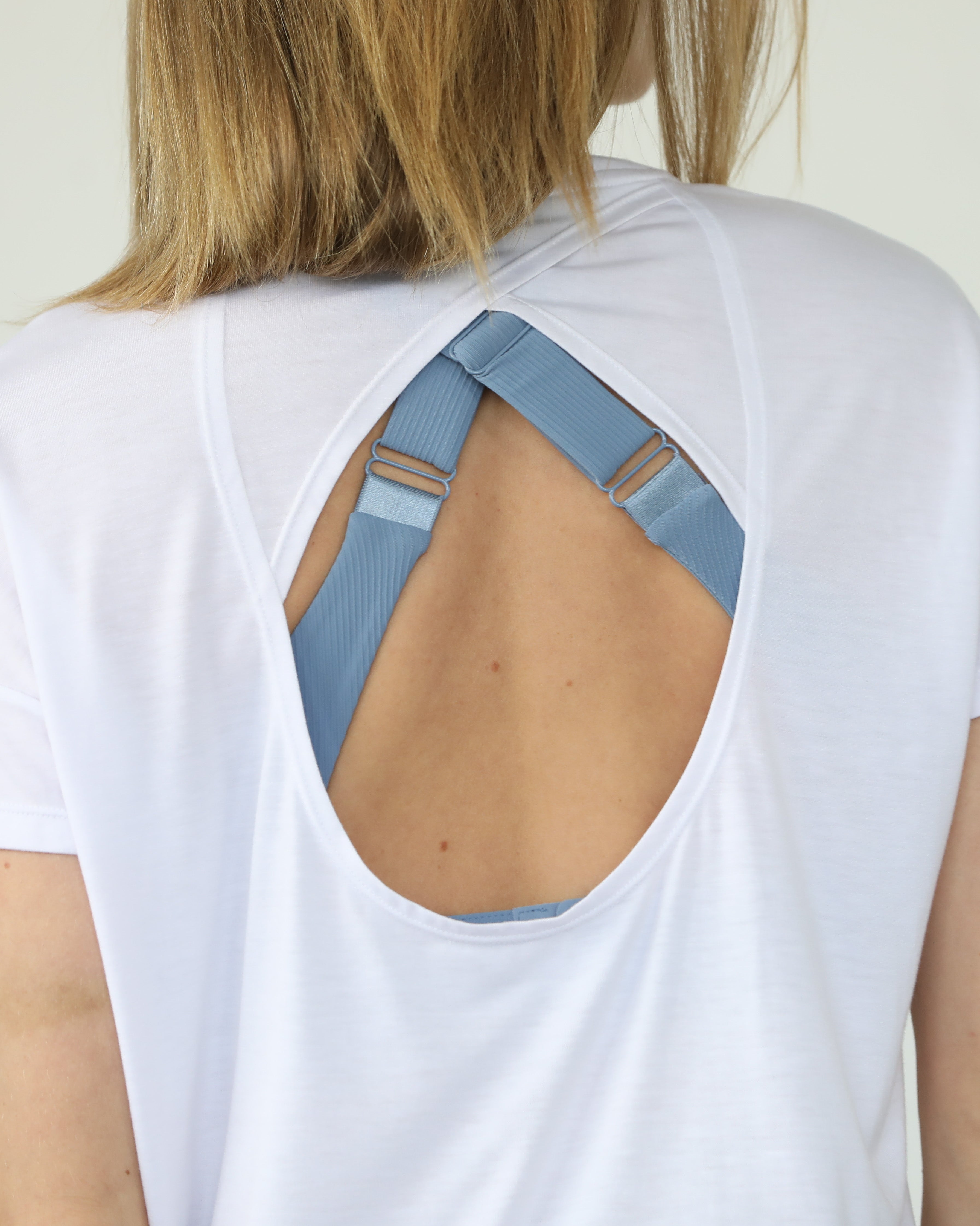 Abigail nursing short sleeve, white, sweat and milk