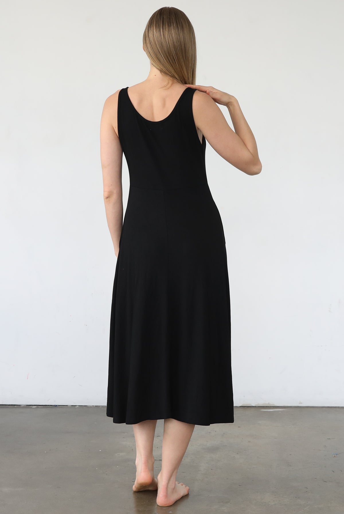 Audrey nursing and pregnancy dress, noir