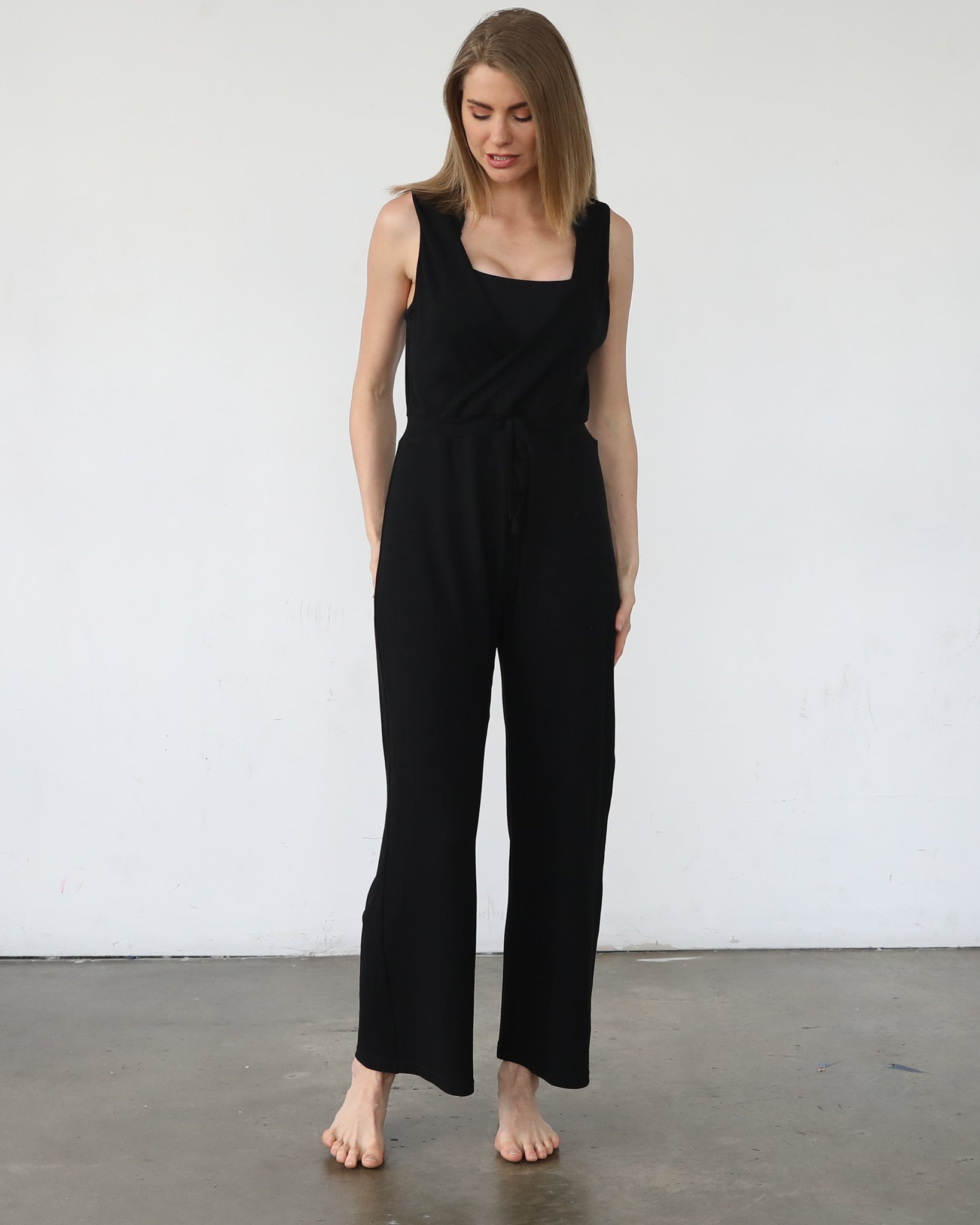 Nursing friendly jump suit, wide legged, sweat and milk