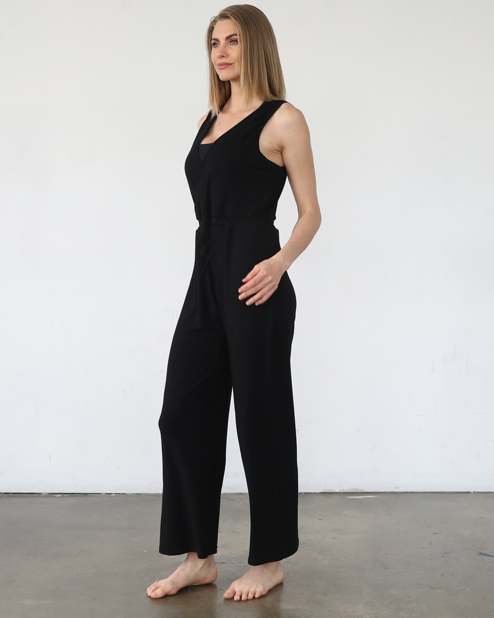 Nursing friendly jump suit, wide legged, sweat and milk