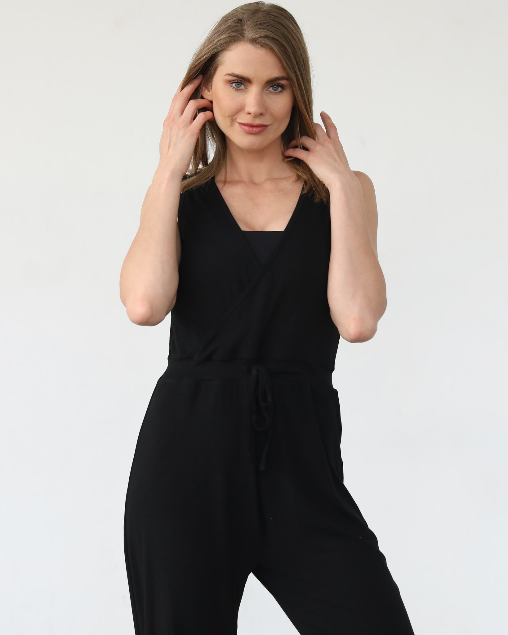 Nursing friendly jump suit, wide legged, sweat and milk