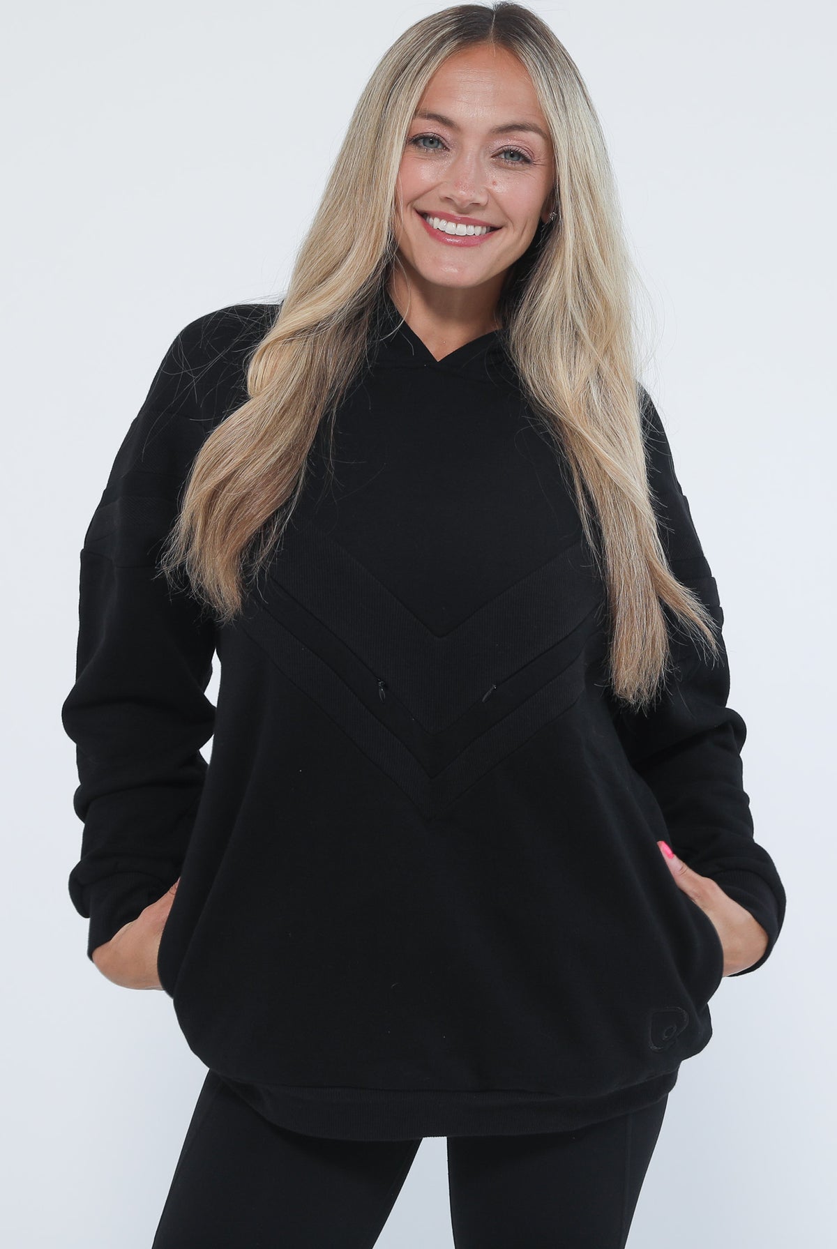 Organic nursing hoodie, oversized, sweat and milk