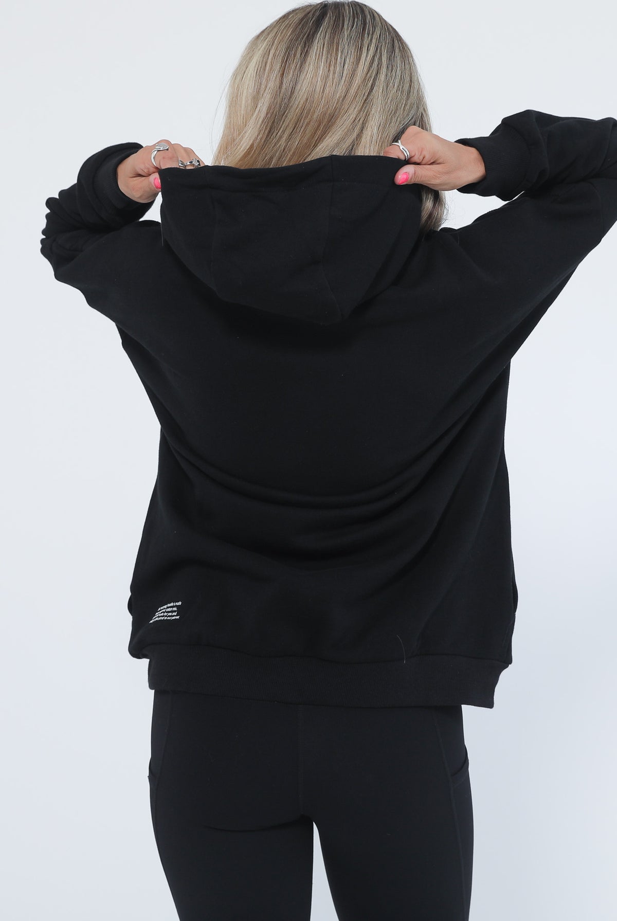 Organic nursing hoodie, oversized, sweat and milk