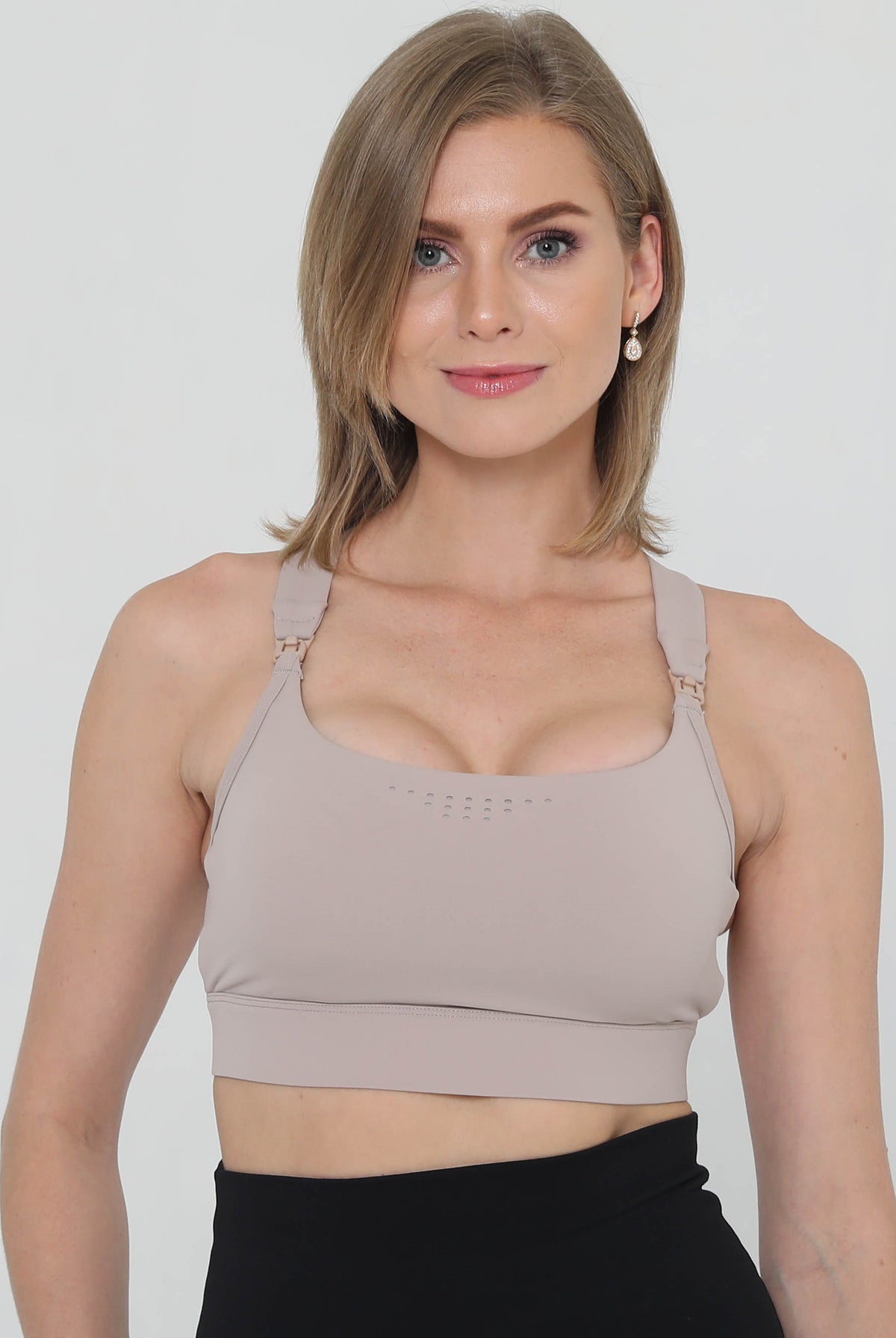 Venice 5 High impact nursing and pumping sports bra, large chested mom, A-G cups, sweat and milk