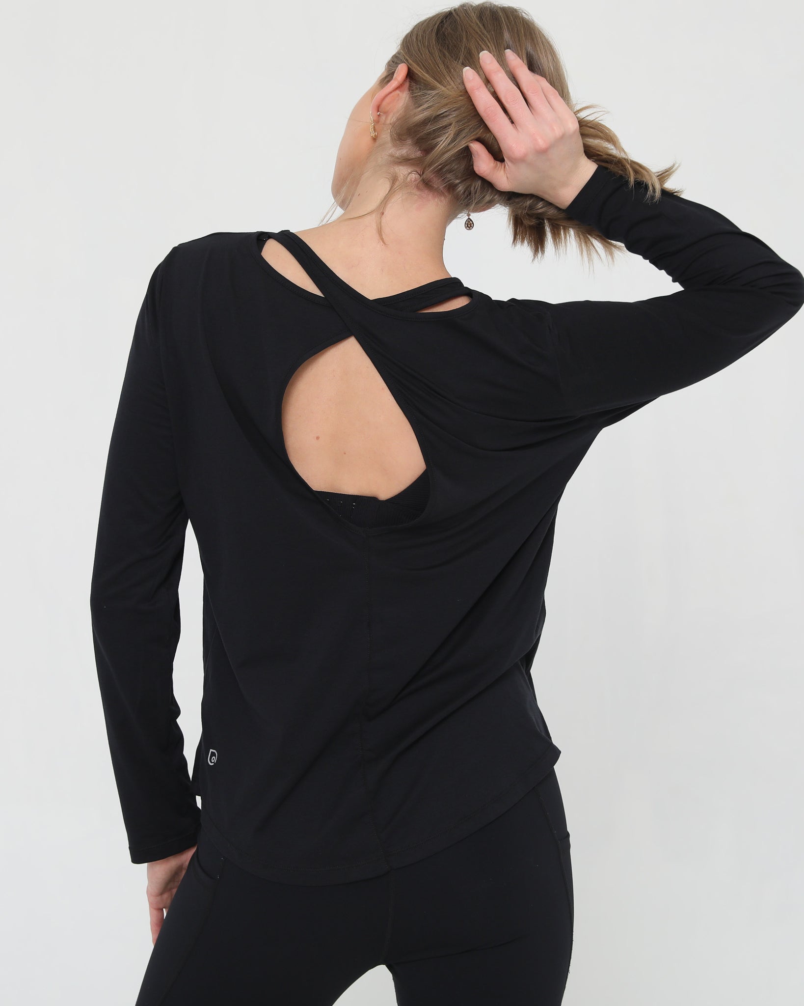 stylish nursing top with invisible zippers, open back design, sweat and milk