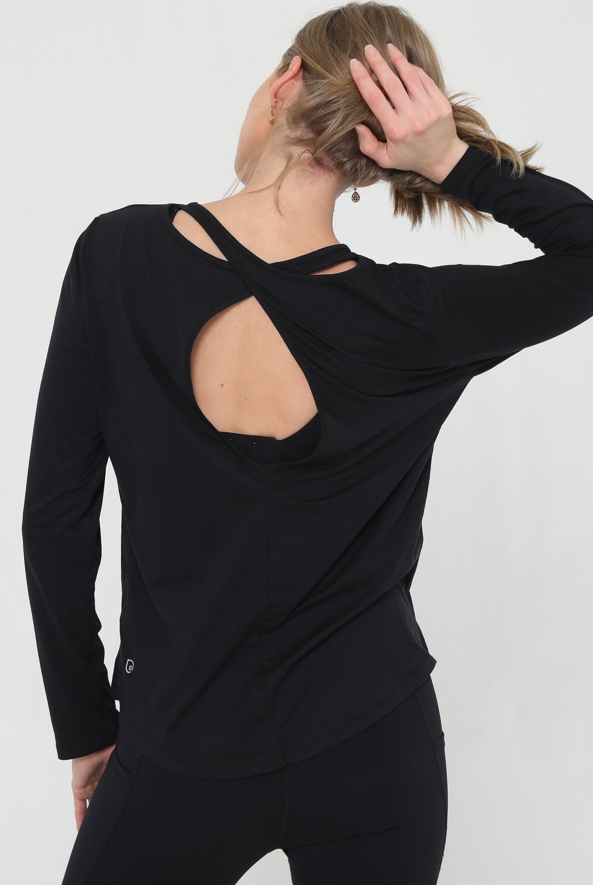 stylish nursing top with invisible zippers, open back design, sweat and milk