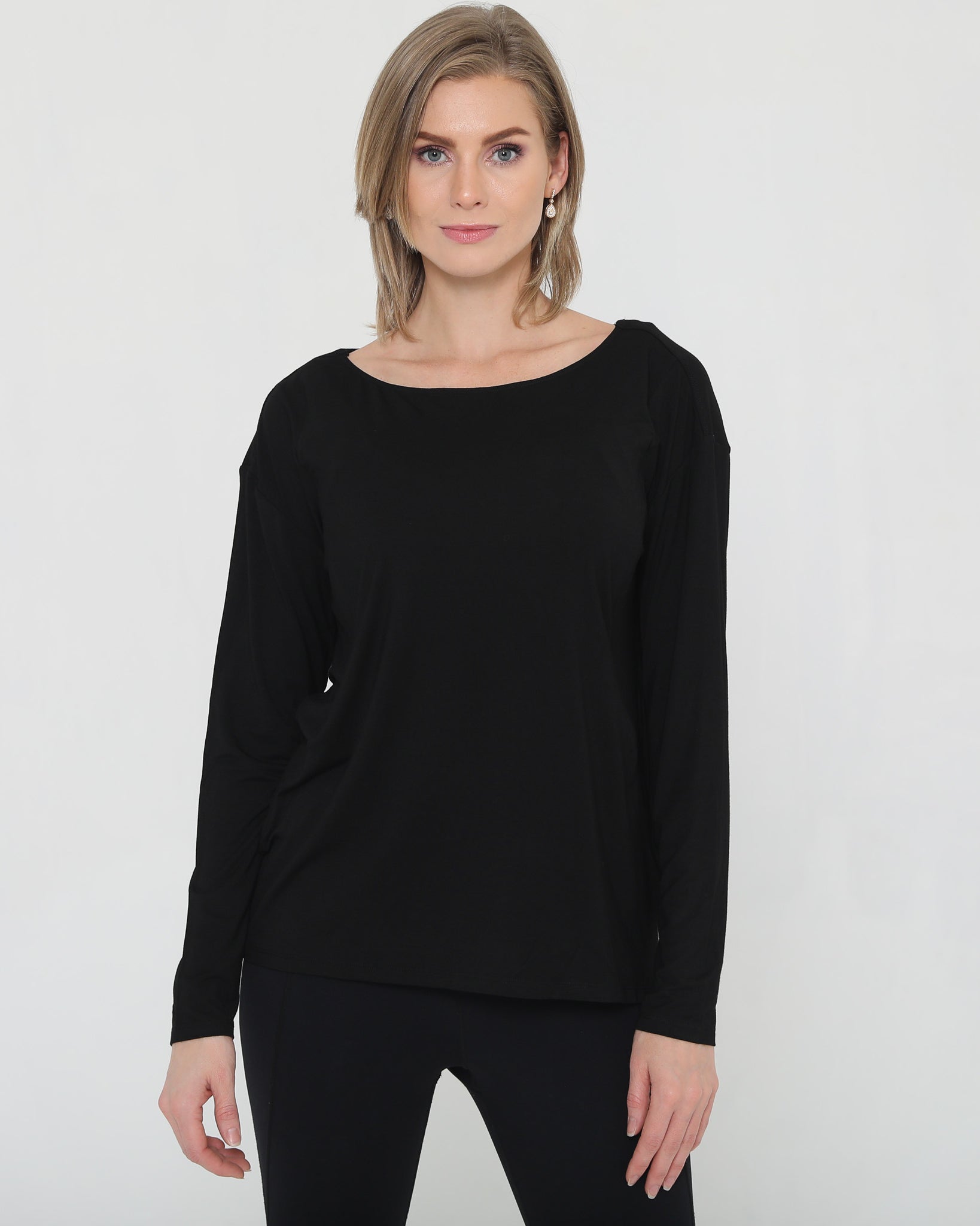 Stylish Open back nursing top long sleeve, sweat and milk