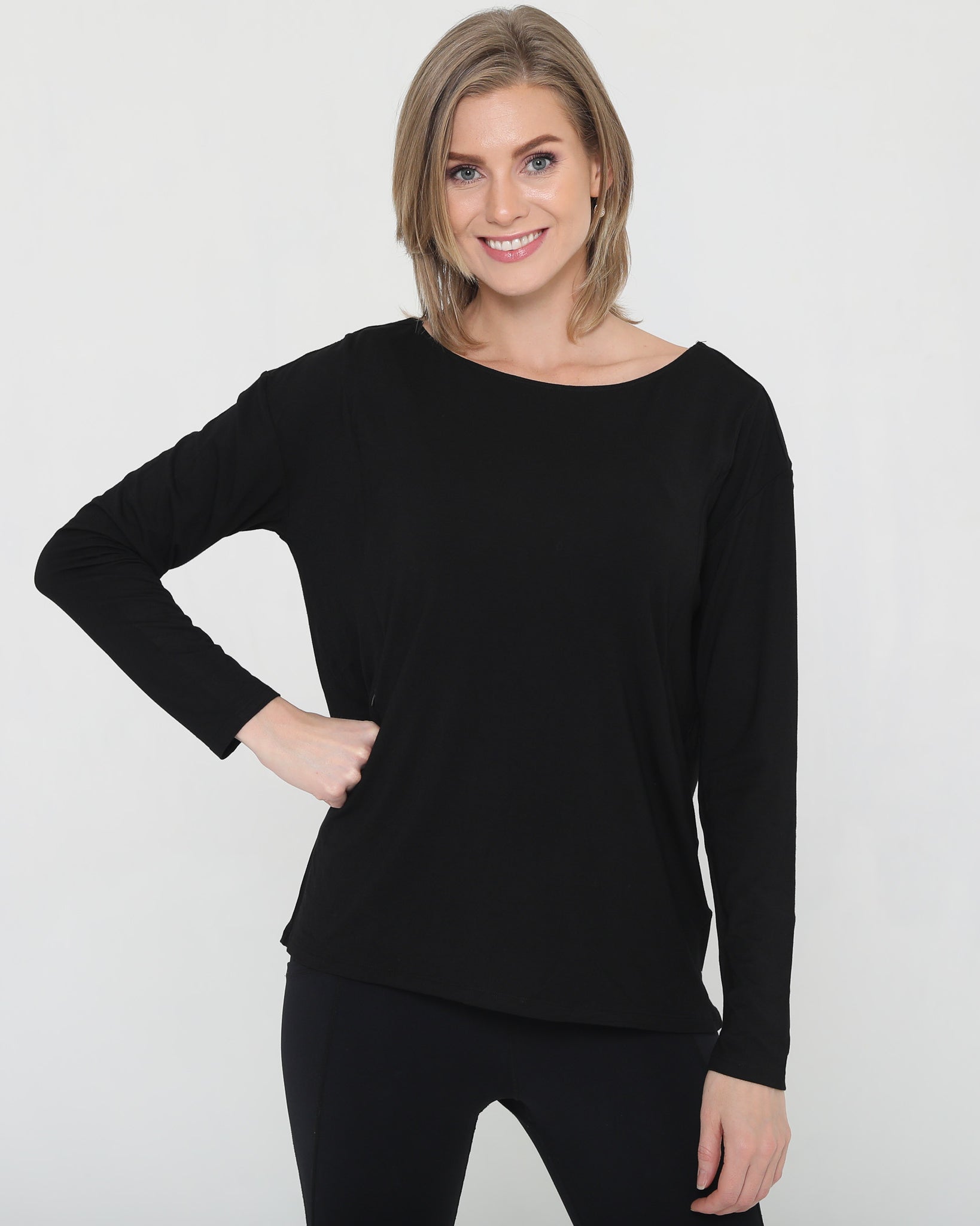 Stylish Open back nursing top long sleeve, sweat and milk