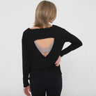 Stylish Open back nursing top long sleeve, sweat and milk