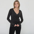 Crossover nursing and pregnancy top long sleeve, Sweat & Milk