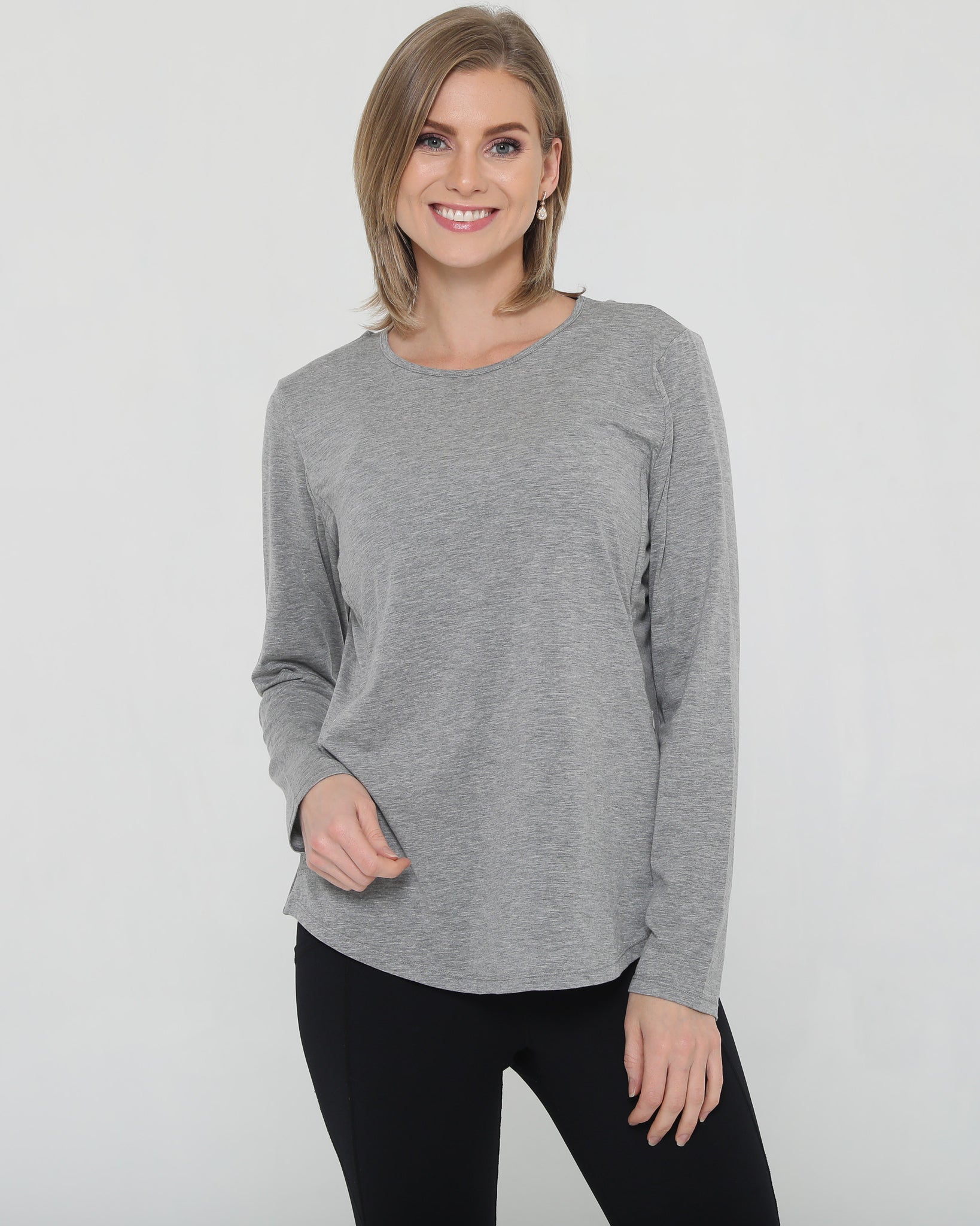 stylish nursing top with invisible zippers, open back design, sweat and milk