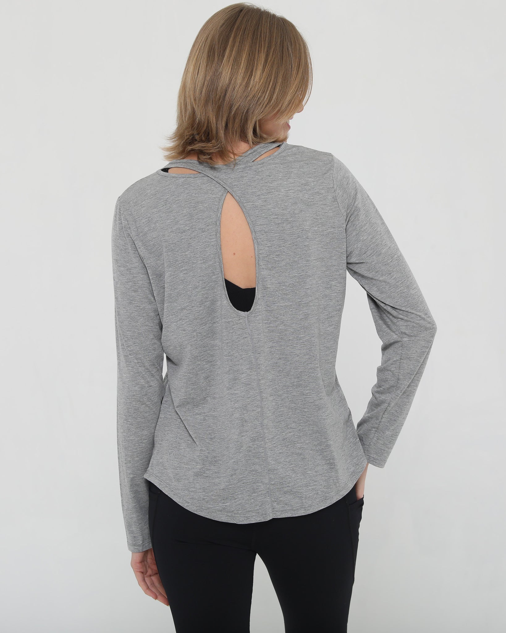 stylish nursing top with invisible zippers, open back design, sweat and milk