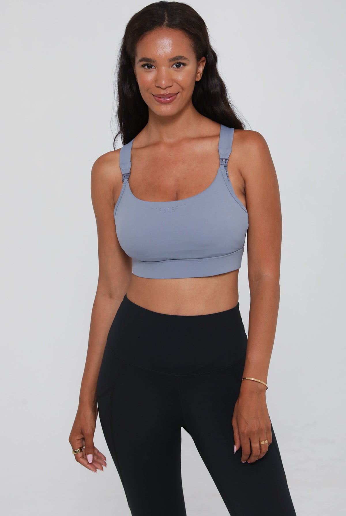 Venice 5 high impact nursing and pumping sports bra, sweat and milk, big chested mom