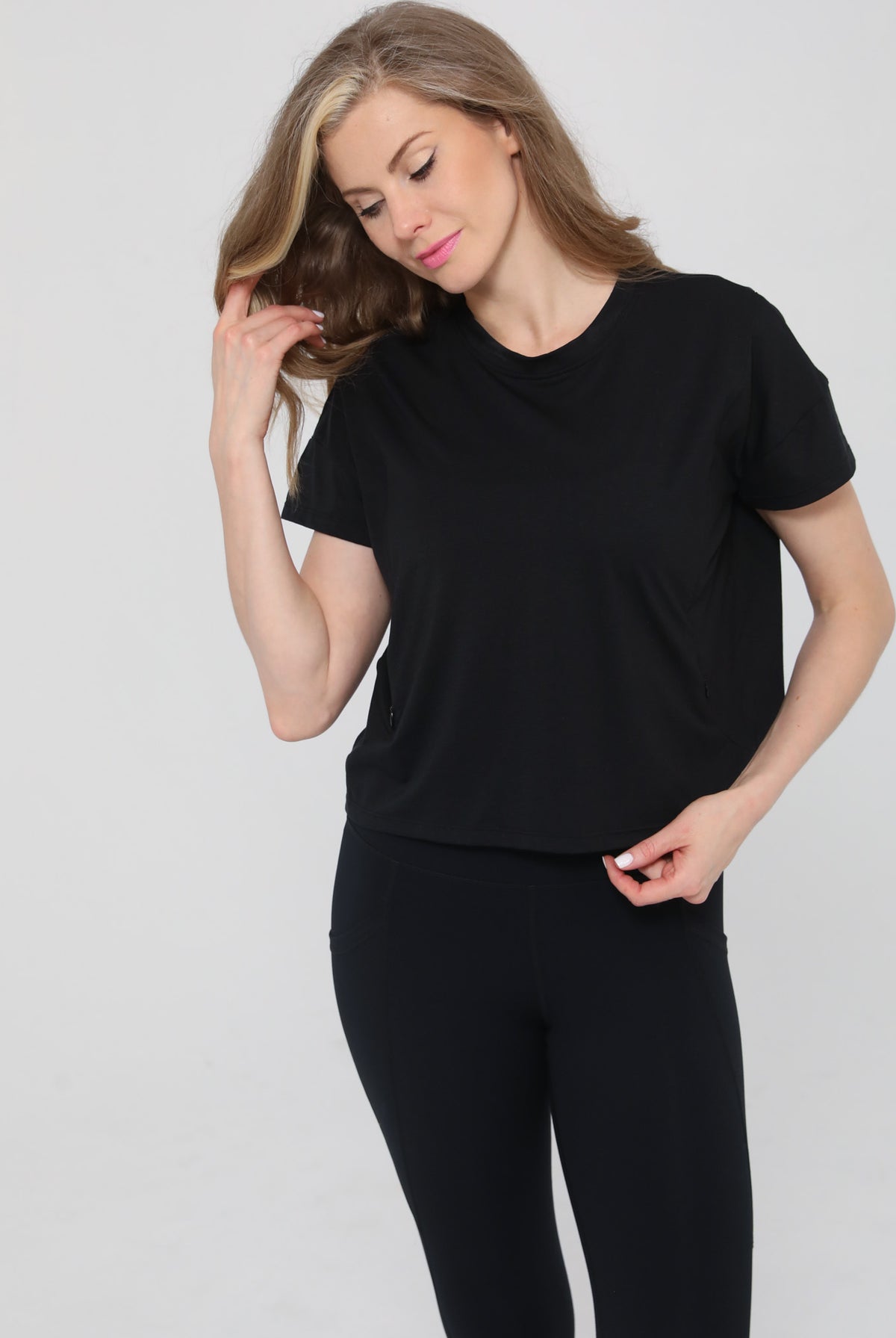 Abigail nursing tee, short sleeve, sweat and milk