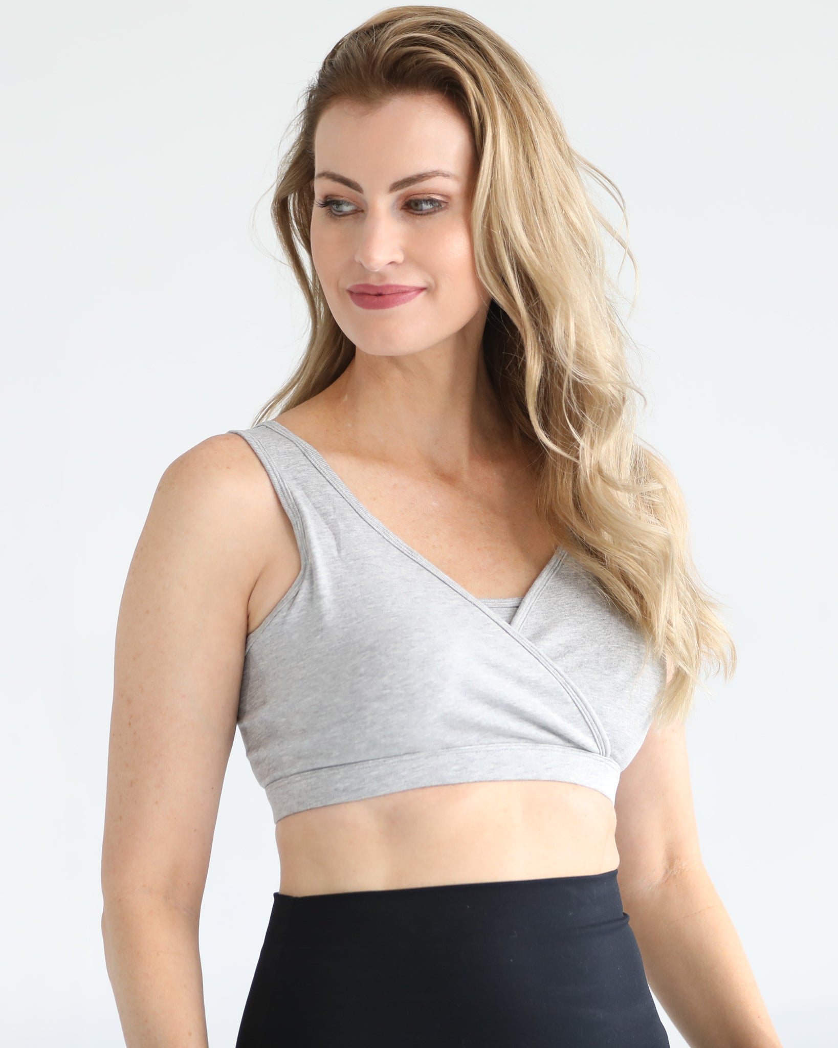 Sleep nursing and pumping bra, sweat and milk