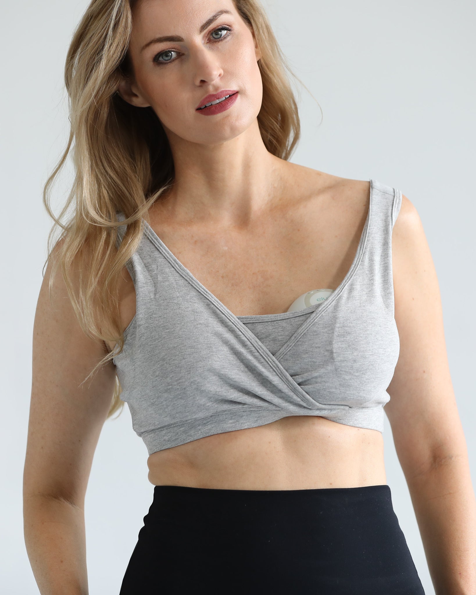 Sleep nursing and pumping bra, sweat and milk