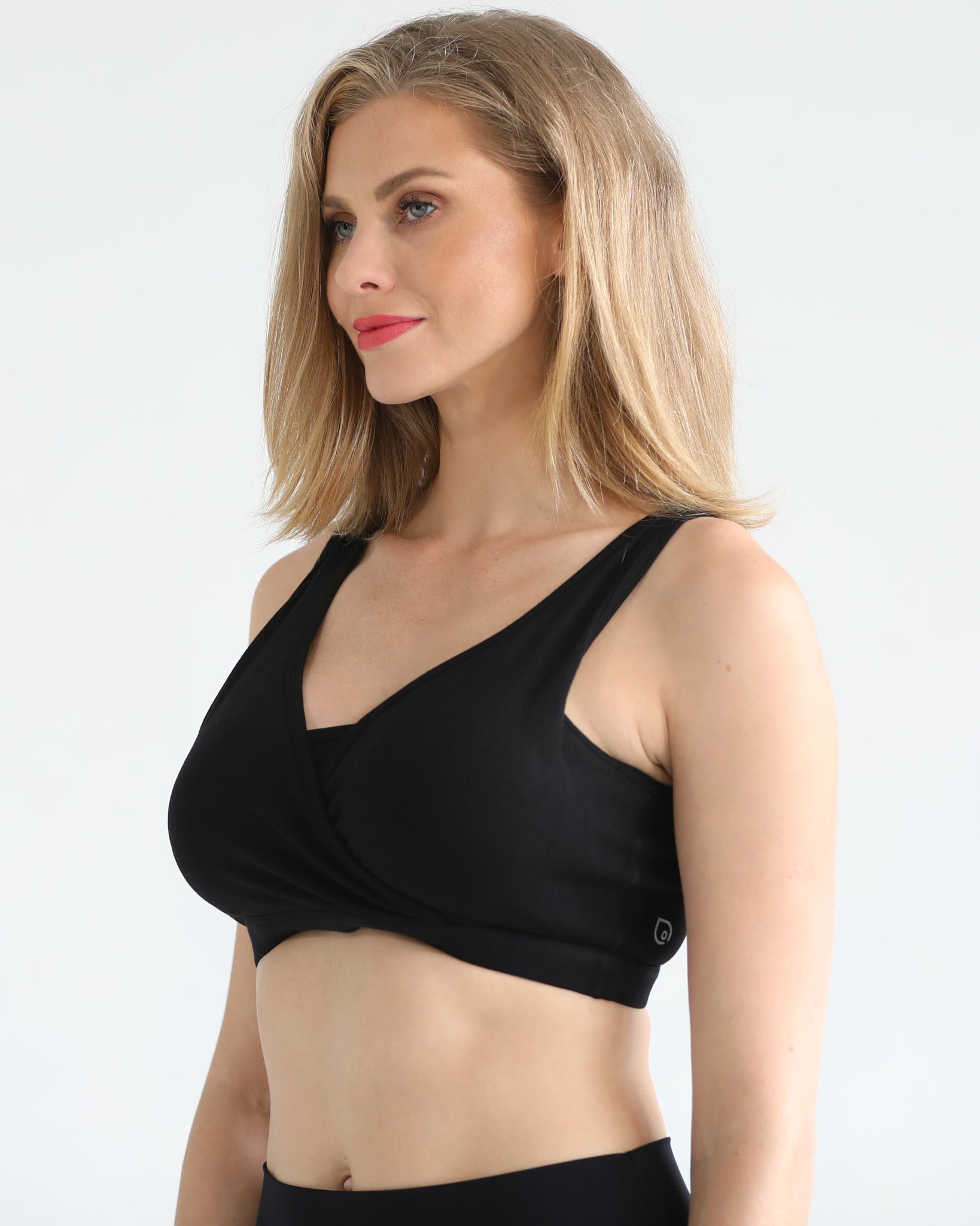 Sleep nursing and pumping bra, sweat and milk