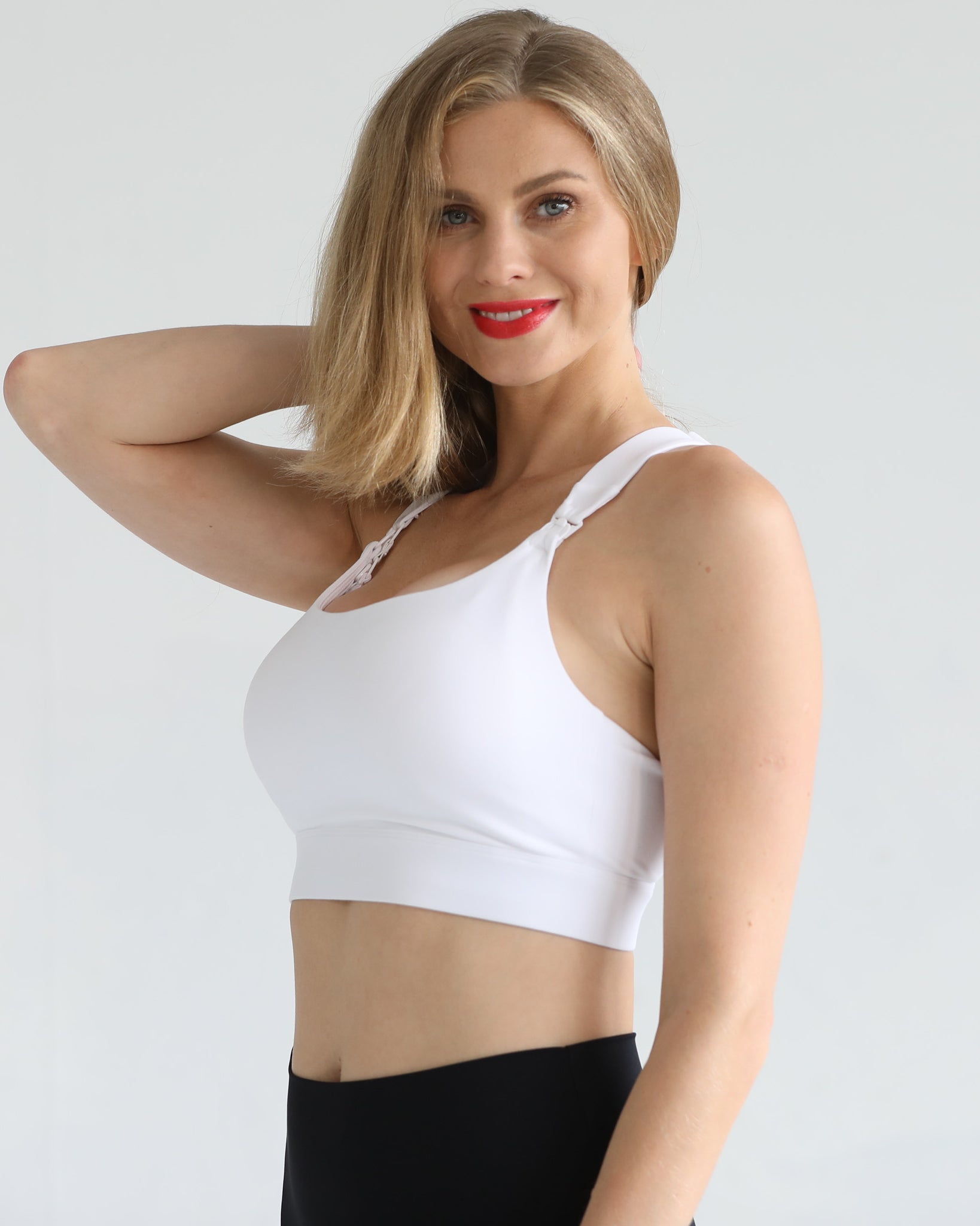 Venice 3 high impact nursing and pumping sports bra, sweat and milk