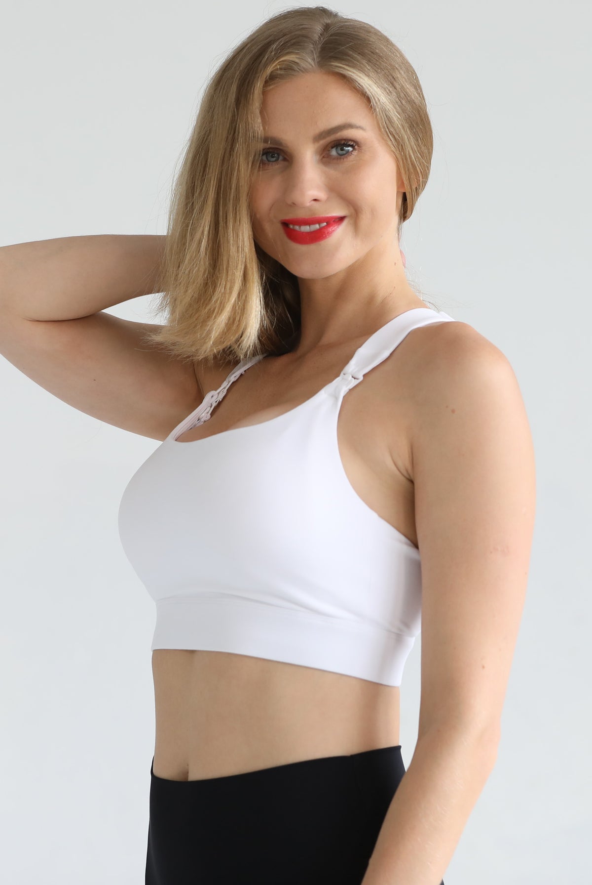 Venice 3 high impact nursing and pumping sports bra, sweat and milk