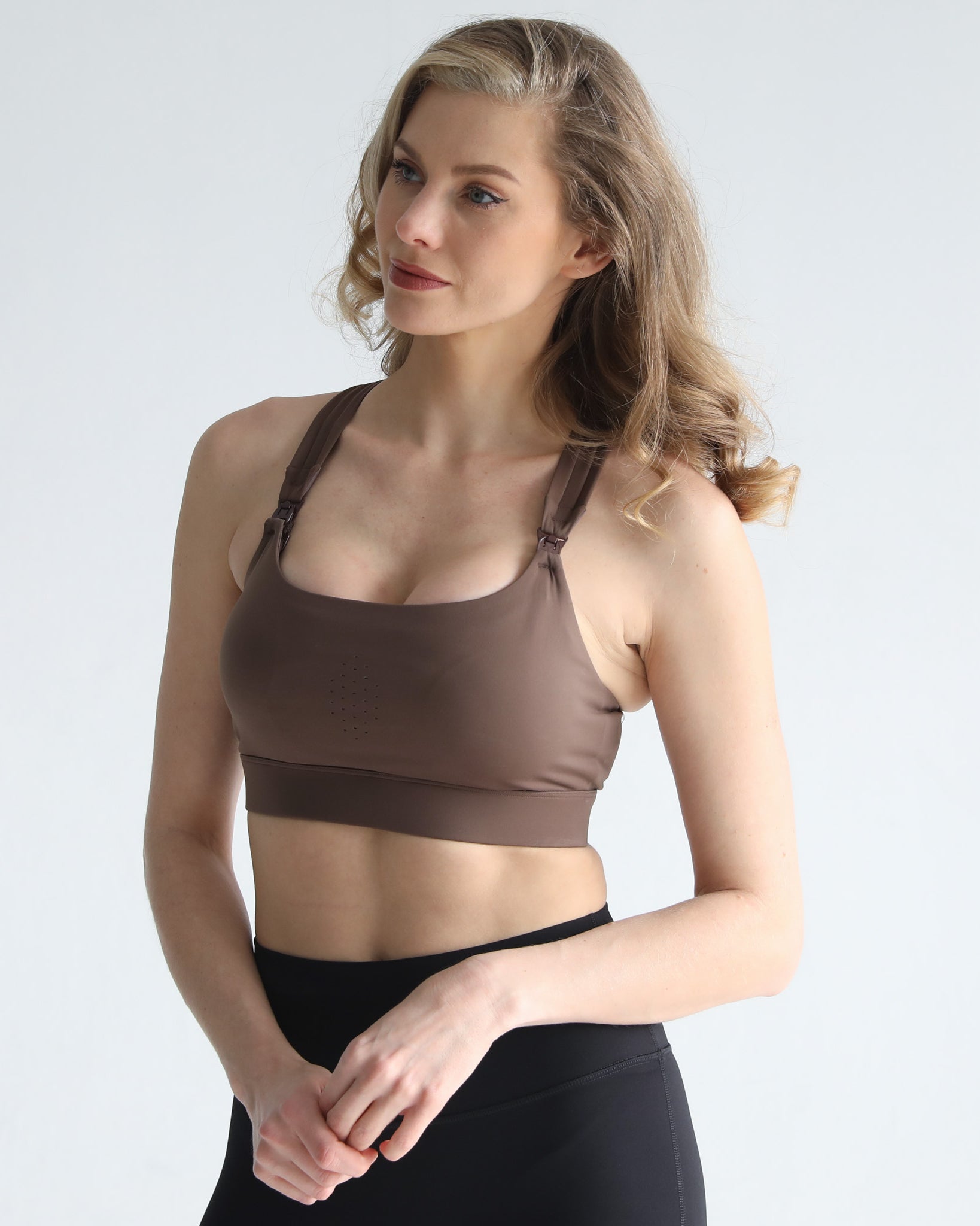 Chloe 4 running nursing sports bra, large chest, strappy, adjustable