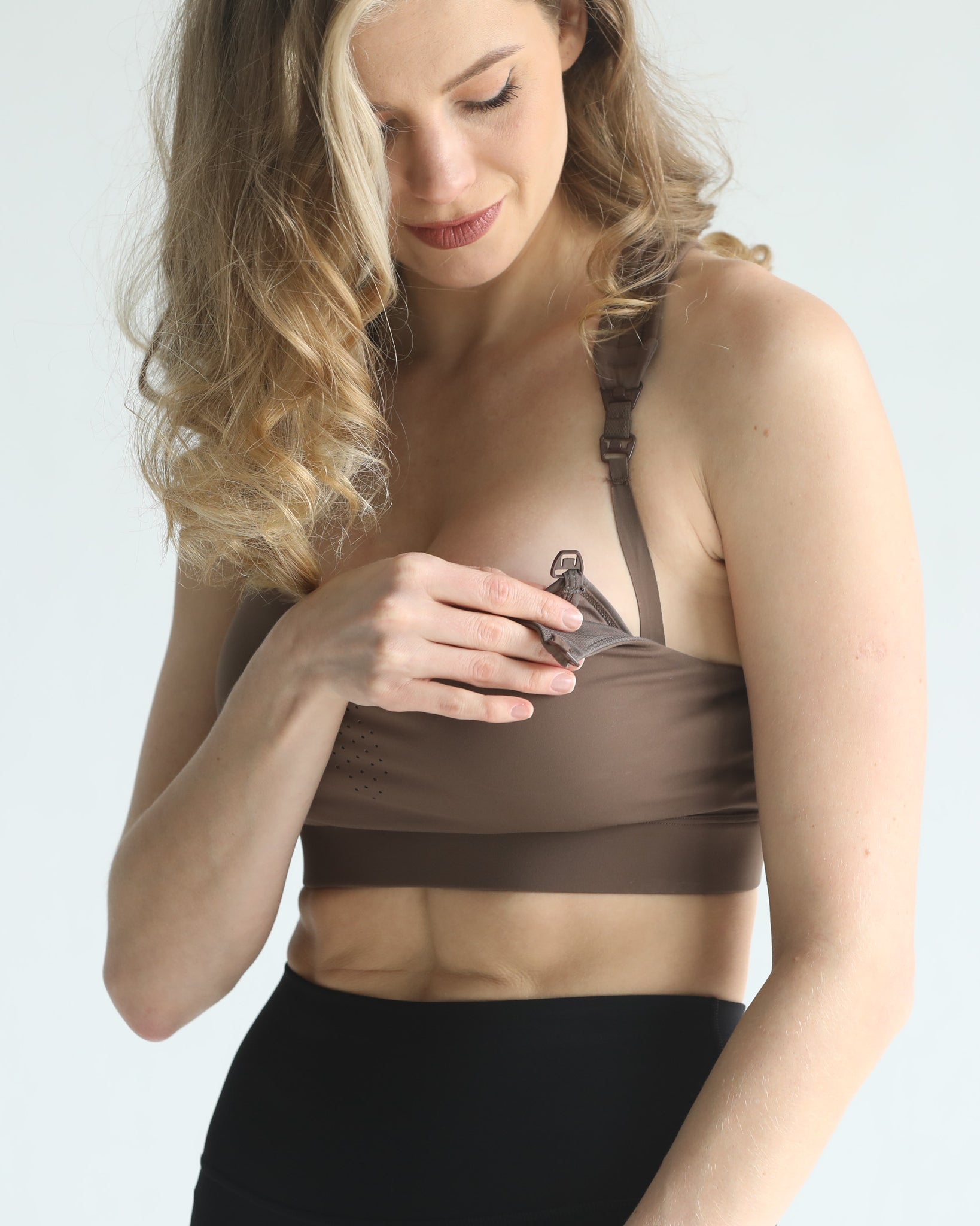 Chloe 4 running nursing sports bra, large chest, strappy, adjustable