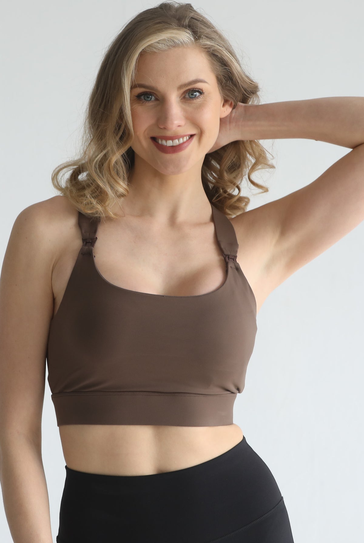Venice 3 high impact nursing sports bra, large chested mom, sweat and milk