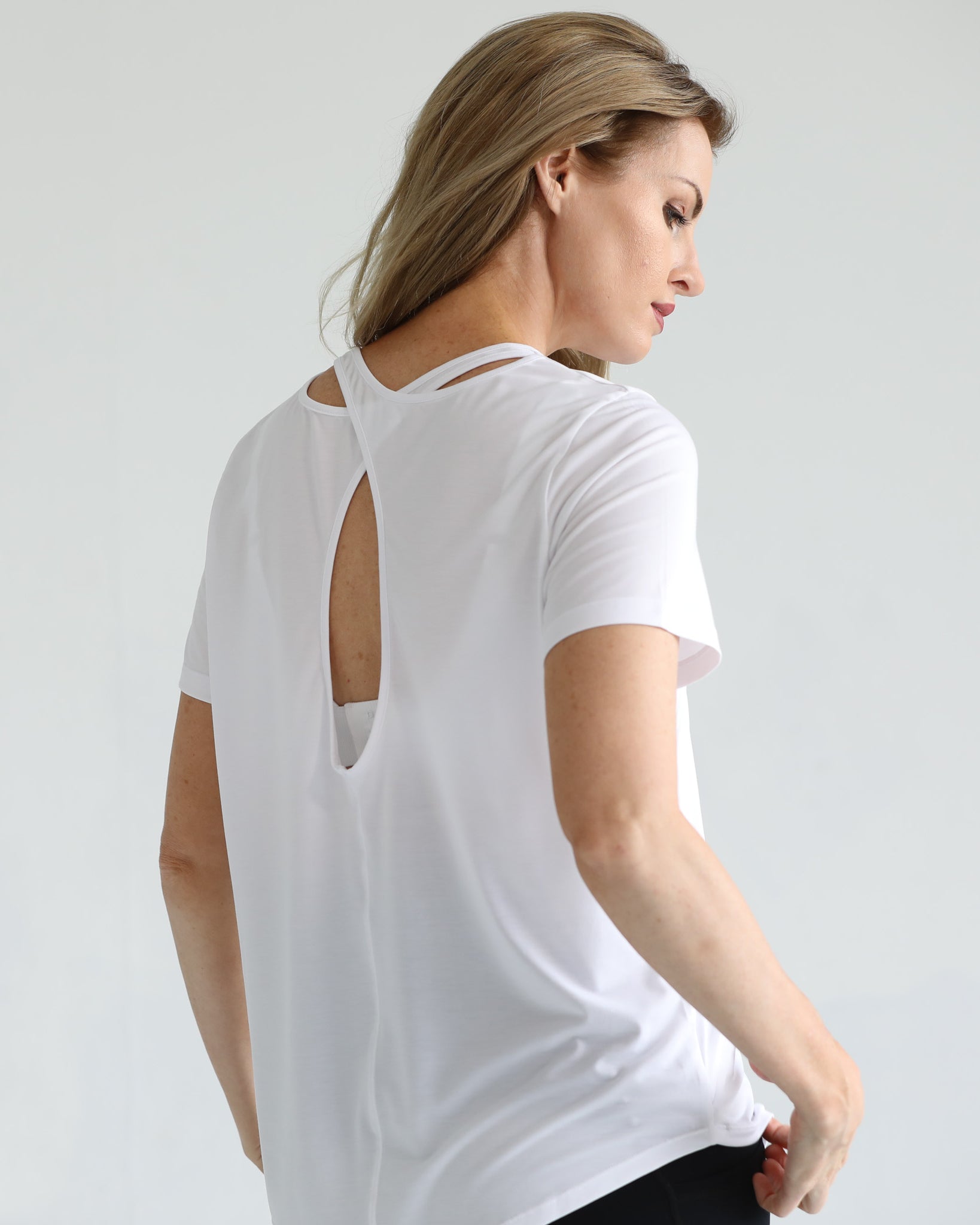 Harper nursing Tee with zippers, loose fit, sweat and milk