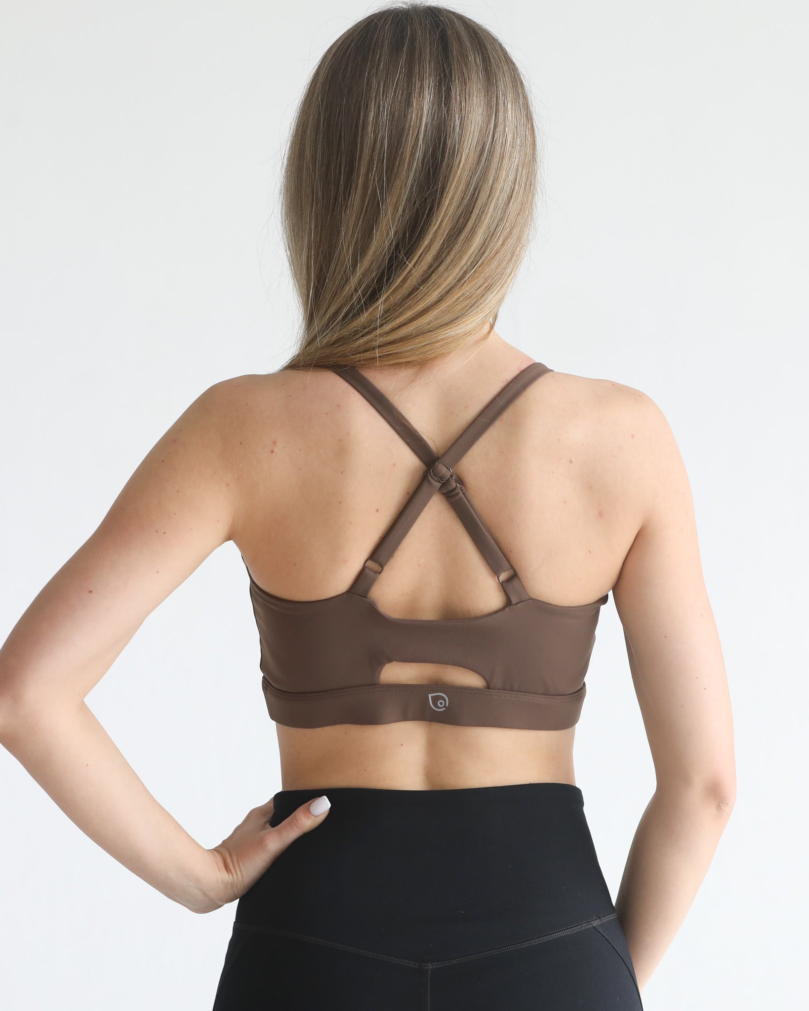 medium support nursing sports bra, adjustable, sweat and milk