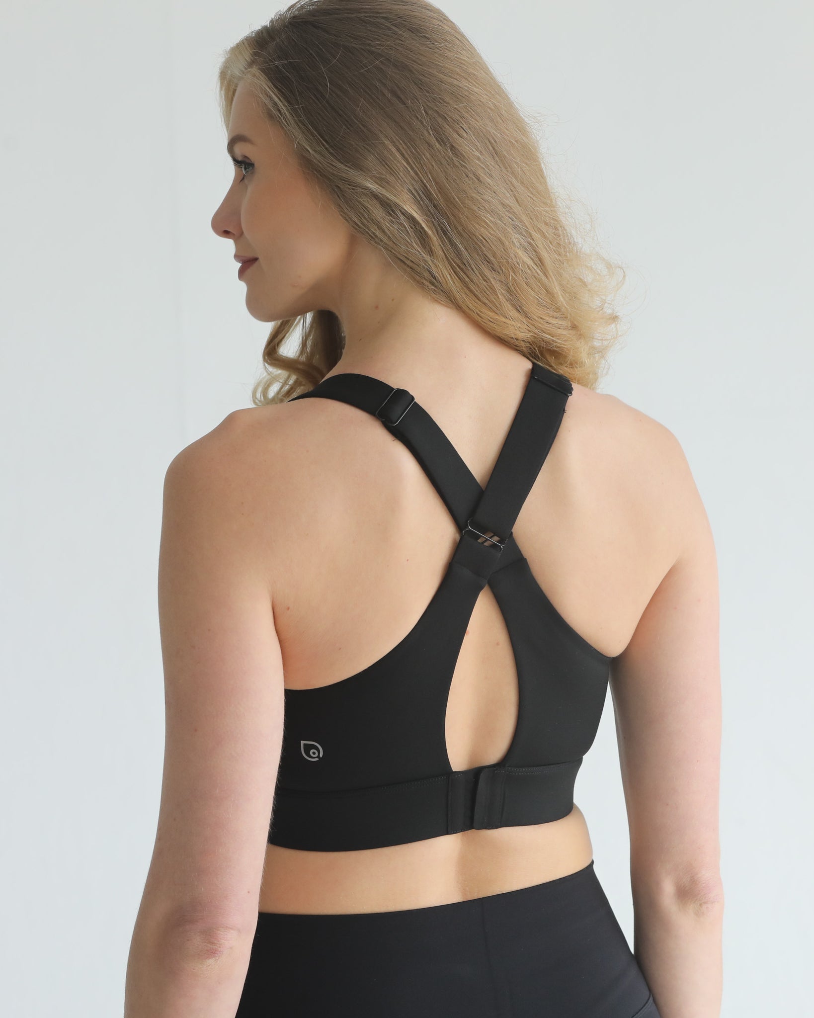 high impact adjustable nursing sports bra for large chested moms, sweat and milk