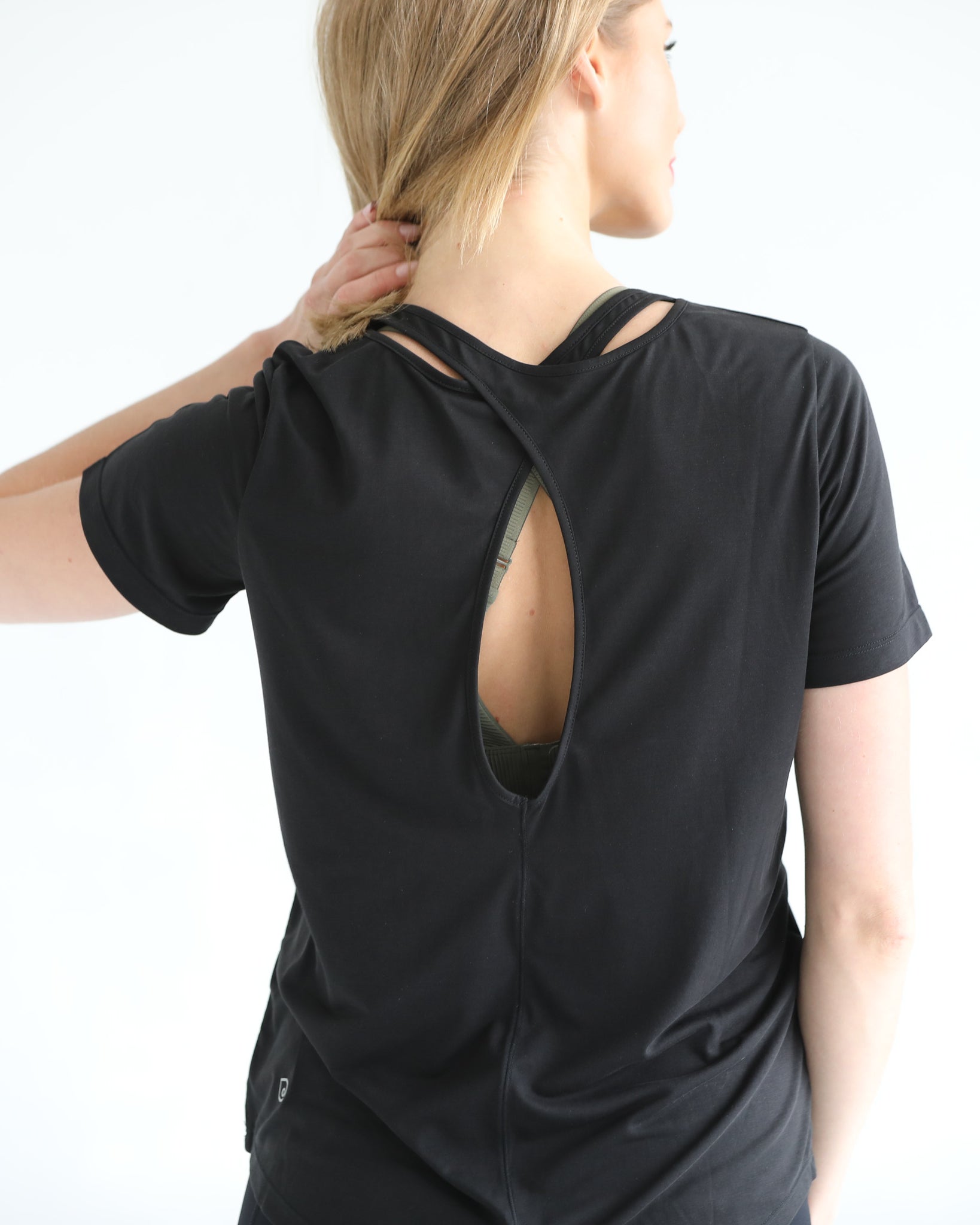 Harper nursing Tee with zippers, loose fit, sweat and milk