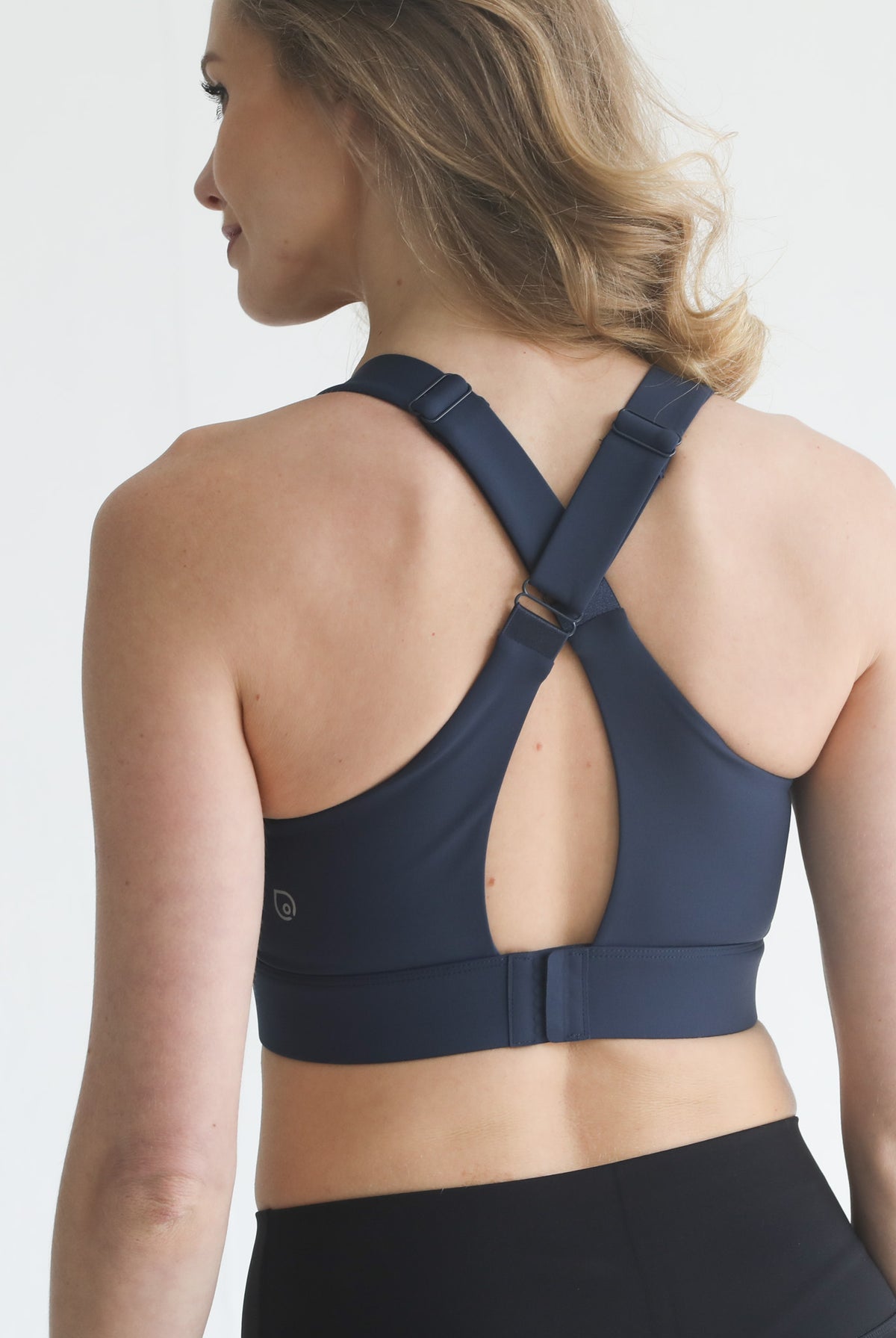 high impact adjustable nursing sports bra for large chested moms, sweat and milk