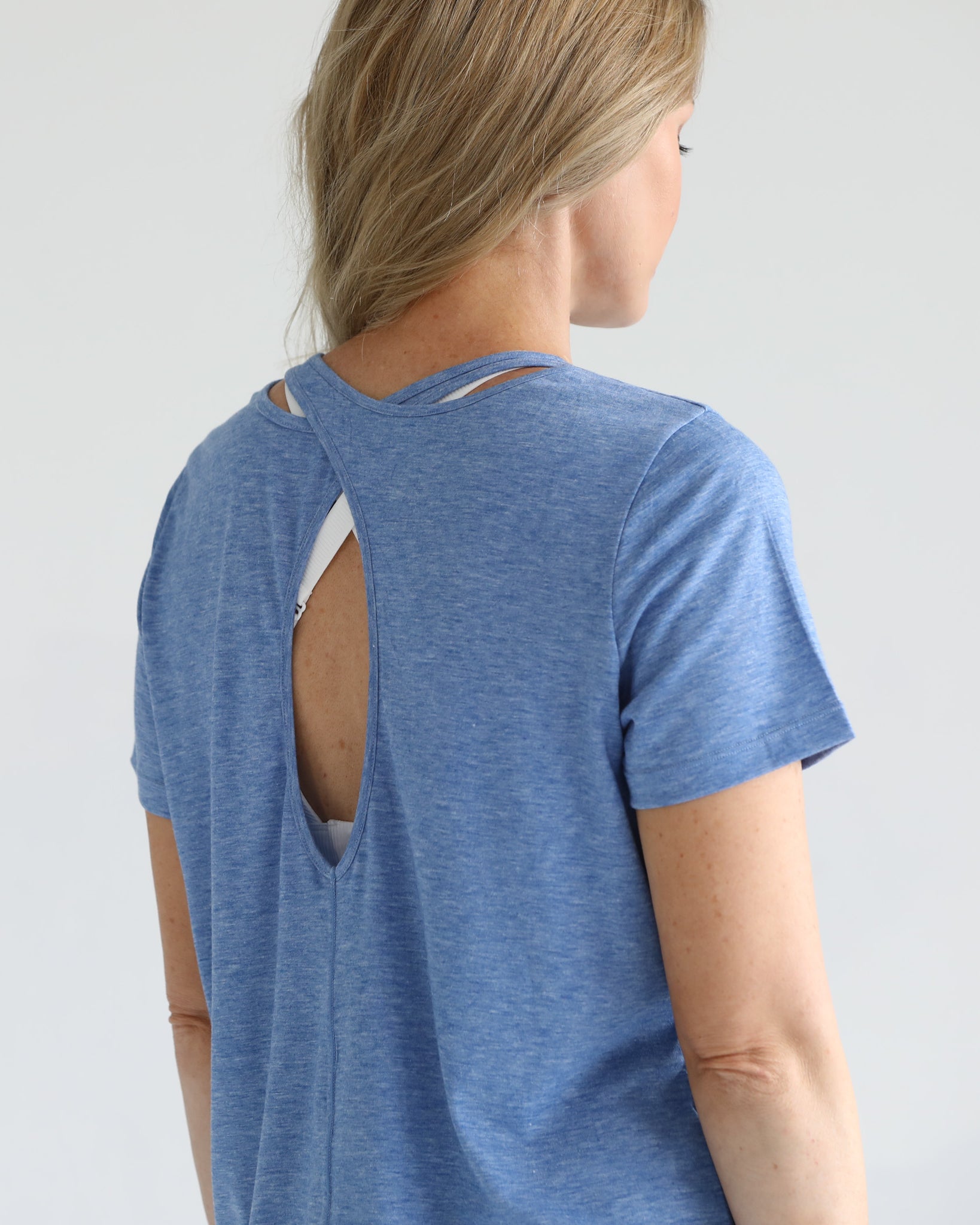 Harper nursing Tee with zippers, loose fit, sweat and milk