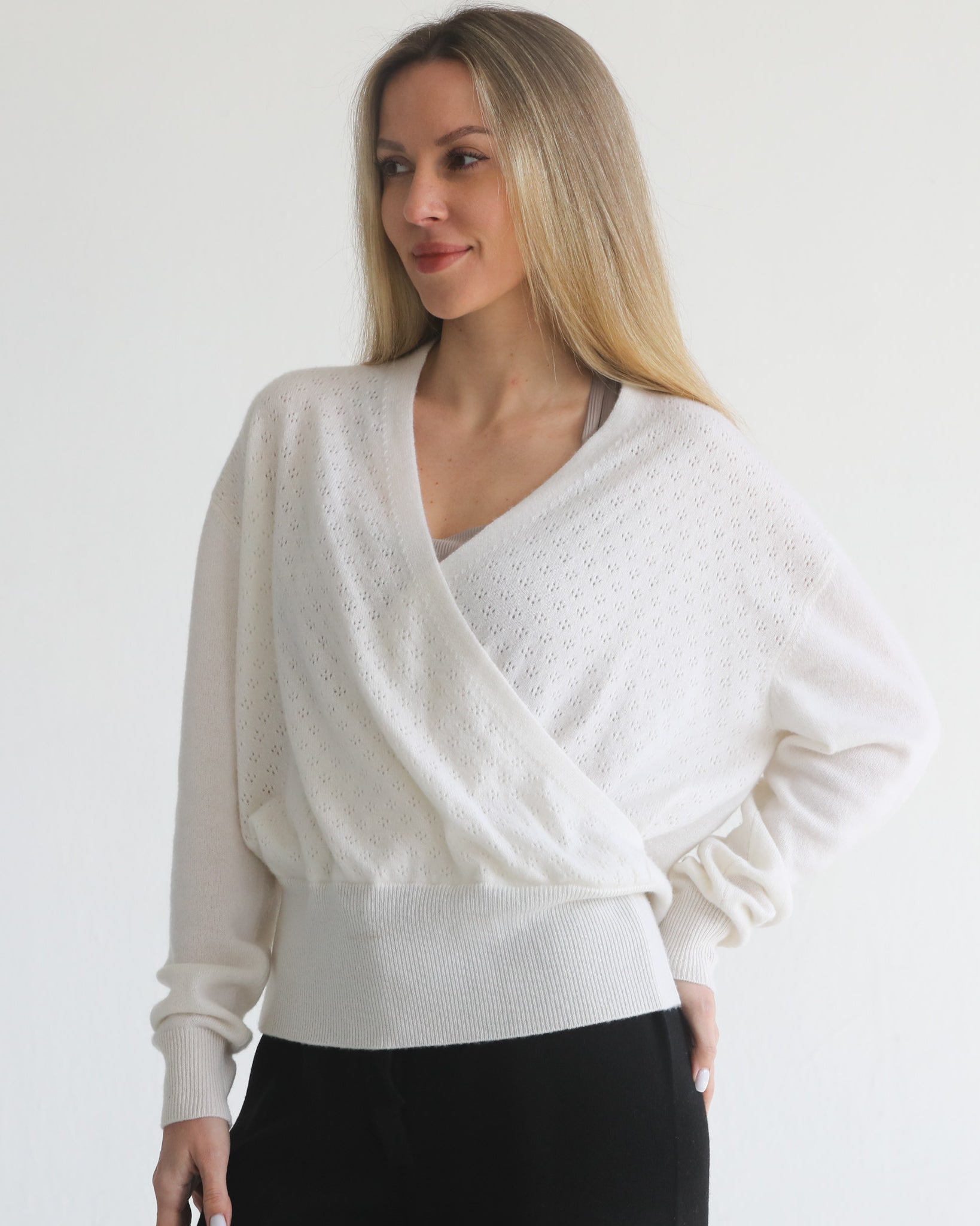 100% cashmere sweater for nursing