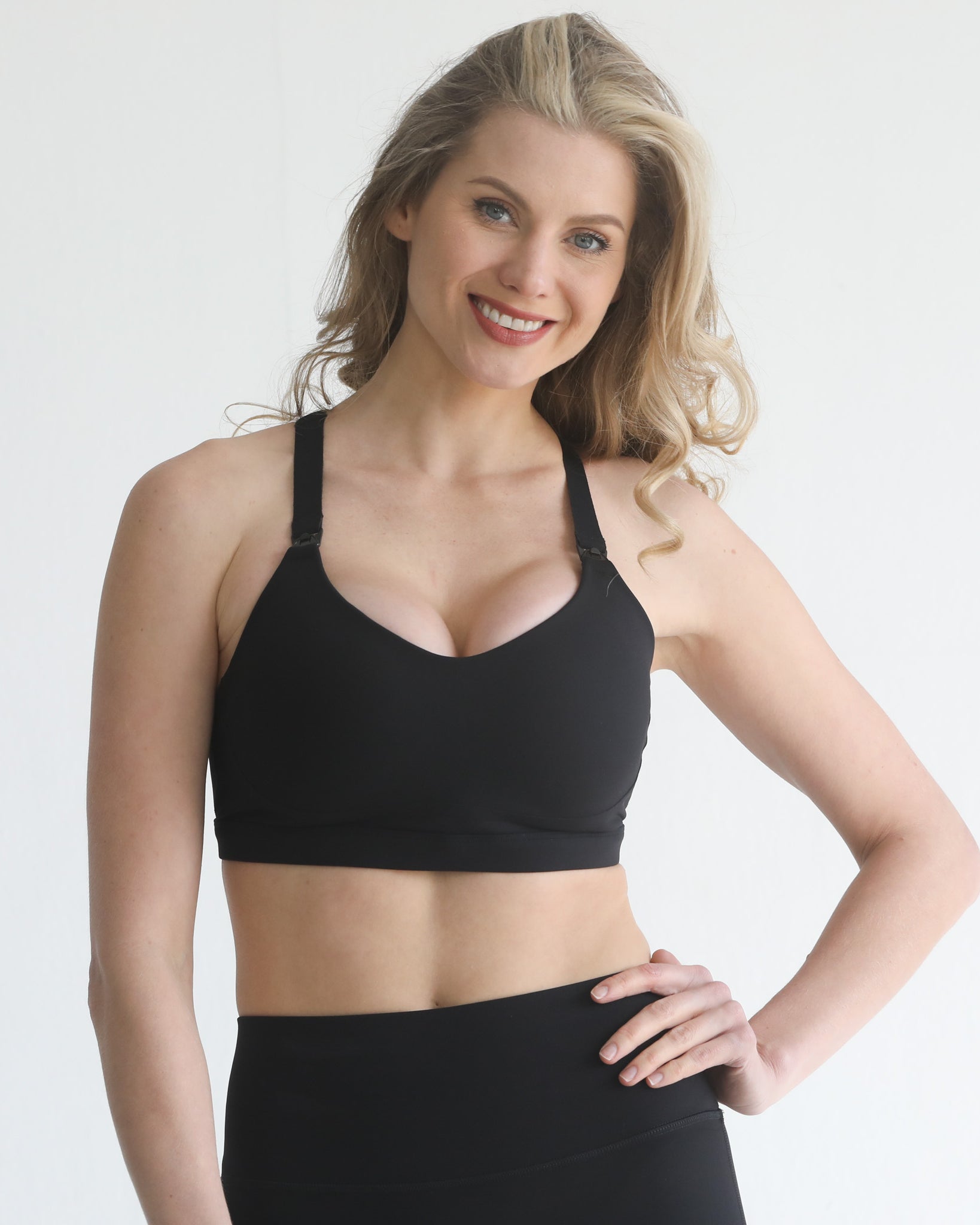 high support molded up nursing sports bra, adjustable, large chested mom, sweat and milk