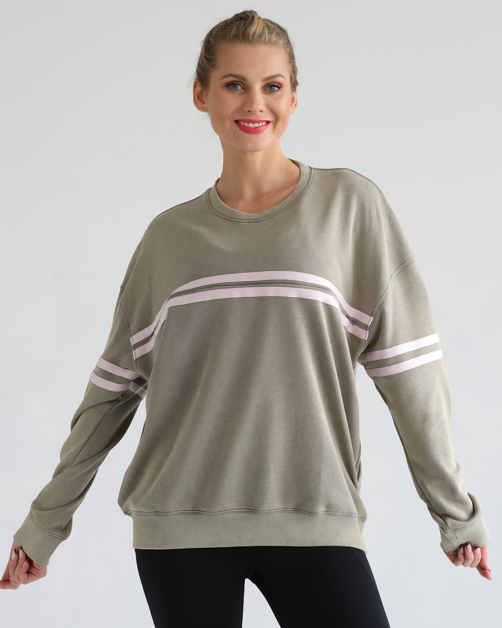 slouchy oversized nursing sweatshirt, sweat and milk