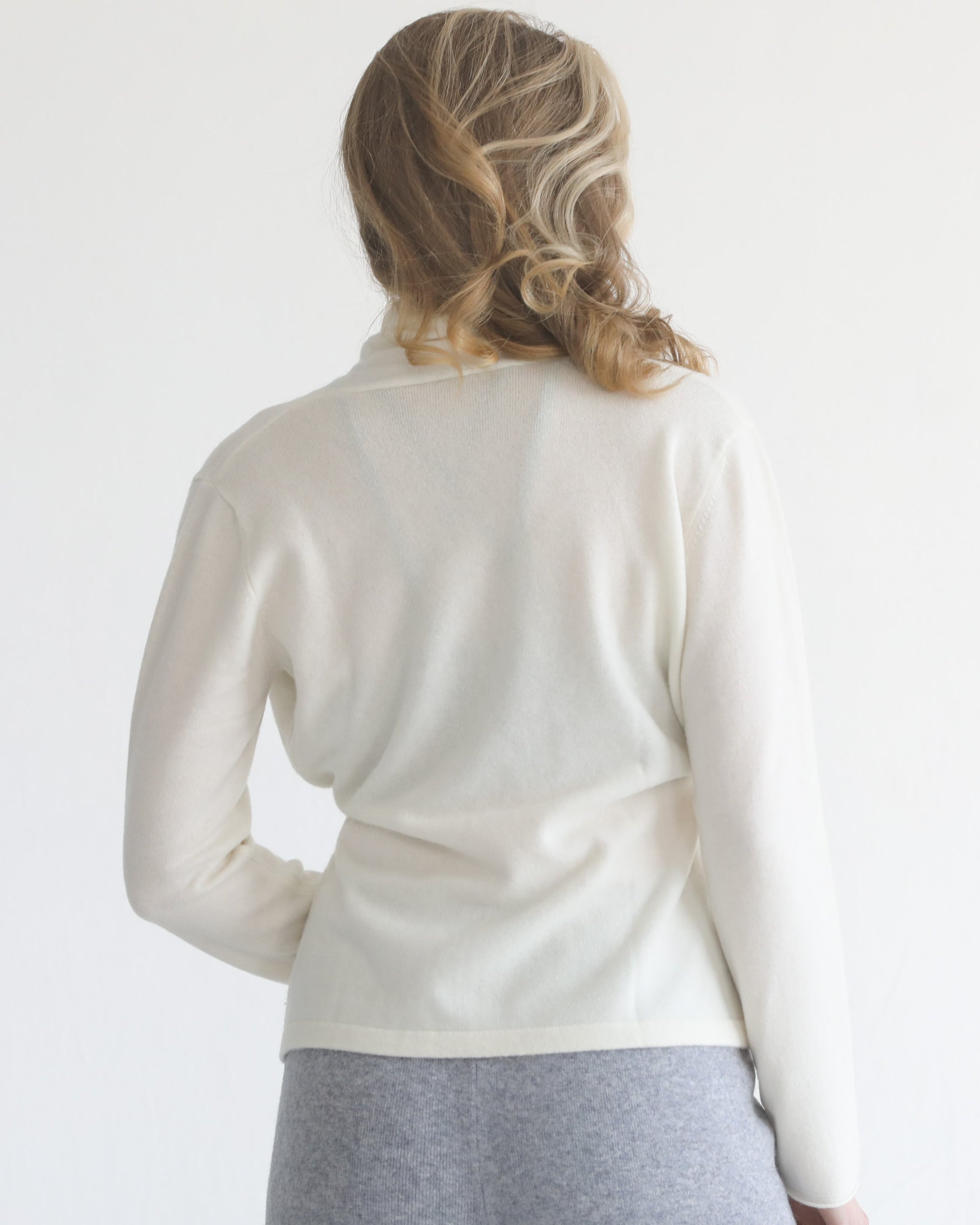 100% cashmere wrap sweater nursing crossover